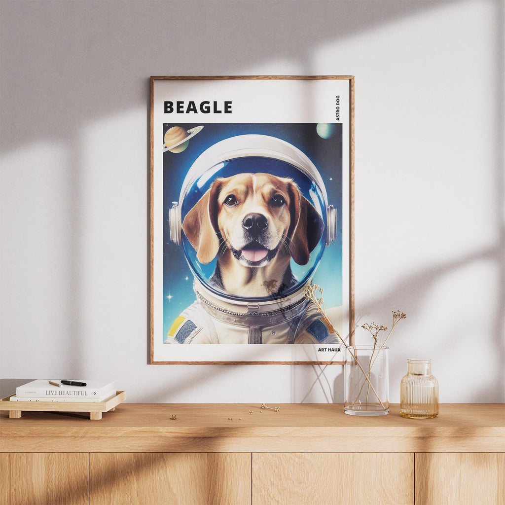 Beagle Astronaut Dog Series with Text Astro Dog image 8