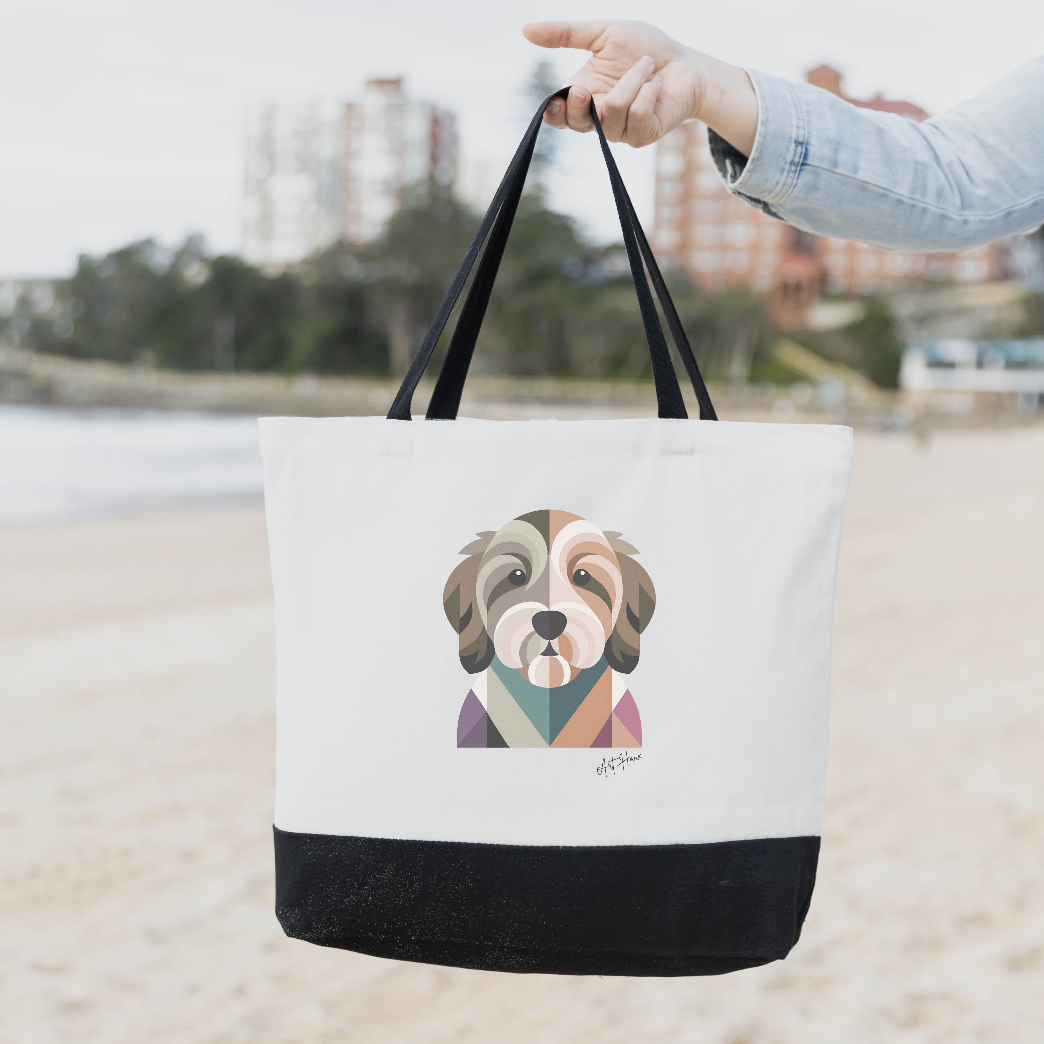 Labradoodle Vintage Chic Graphic Bag image 1