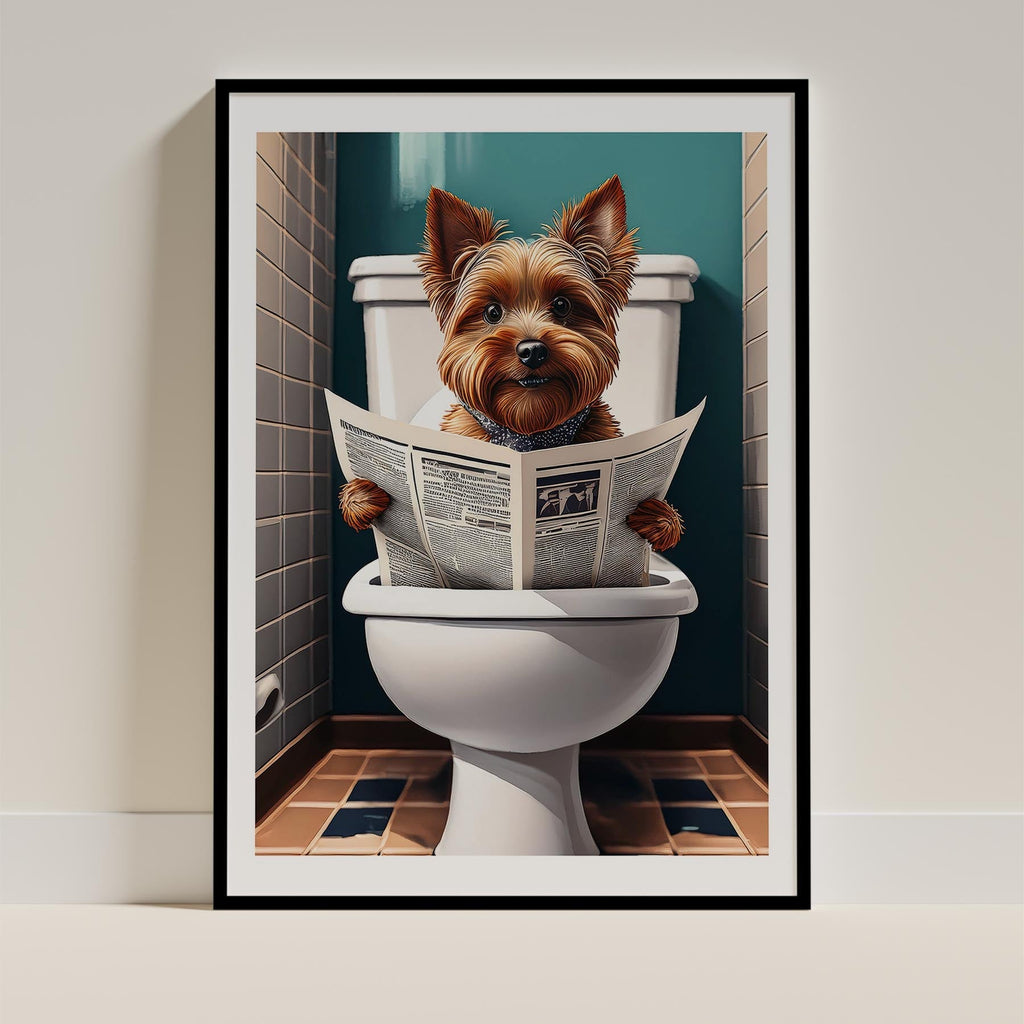 Yorkshire Terrier Toilet Humour Dog Series image 0
