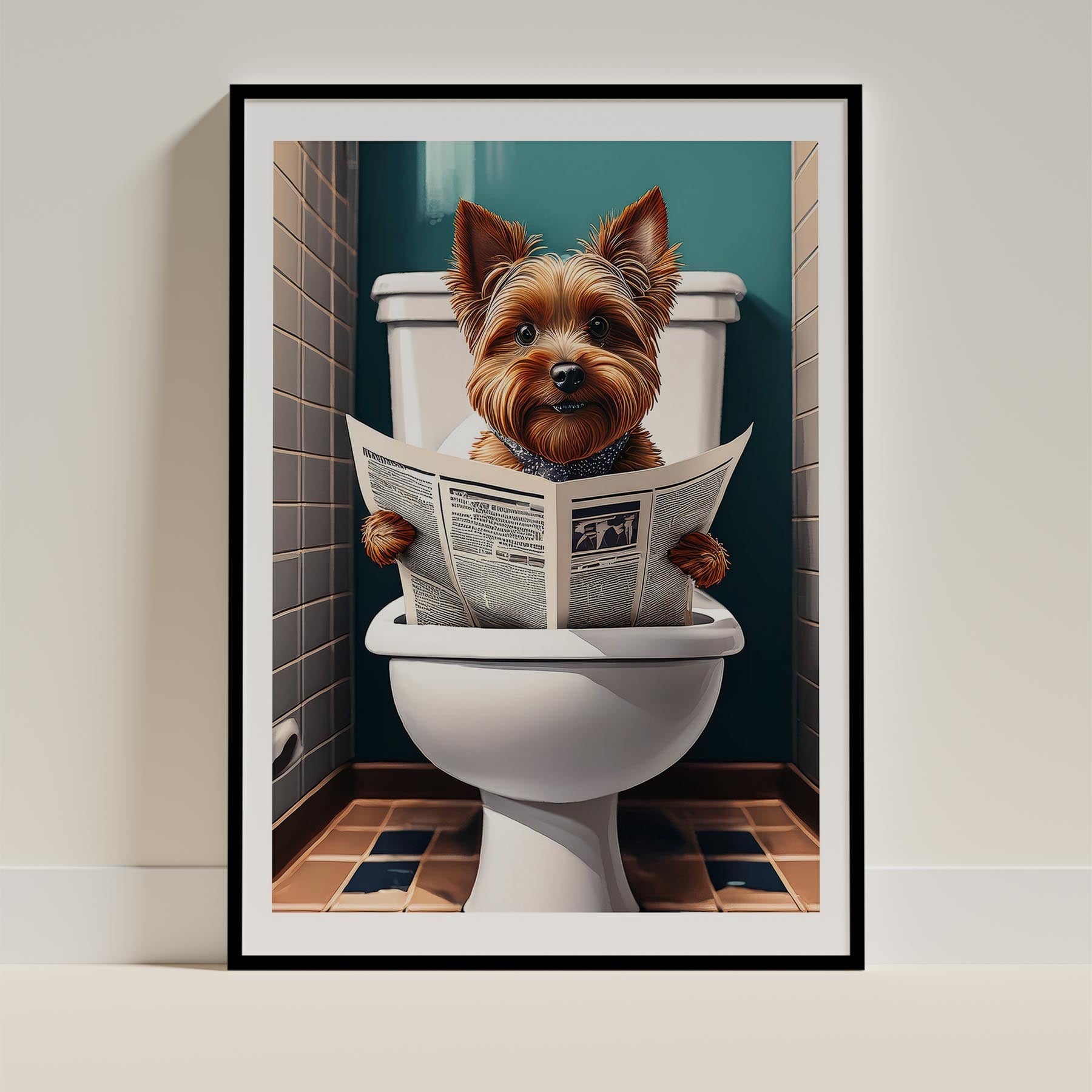 Yorkshire Terrier Toilet Humour Dog Series image 0