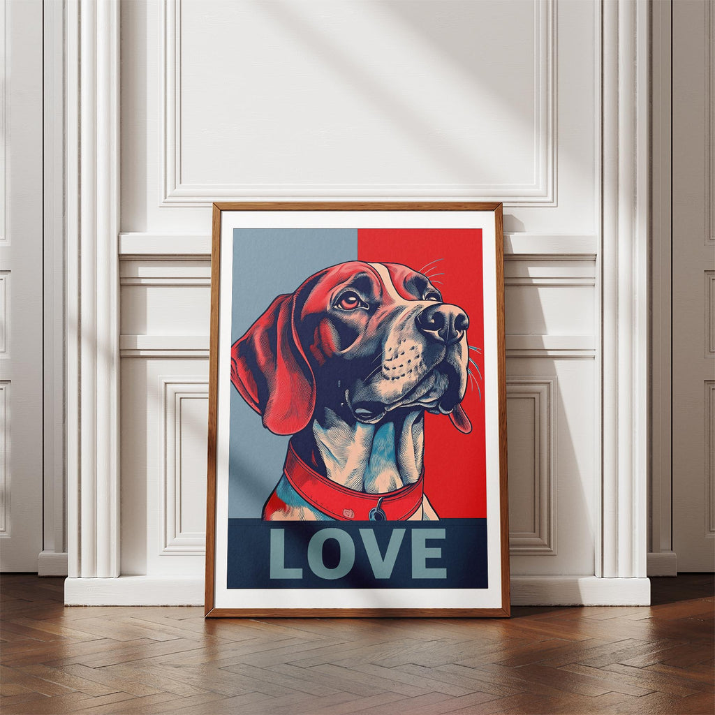 English Pointer LOVE Series Inspired by the Obama Poster image 4
