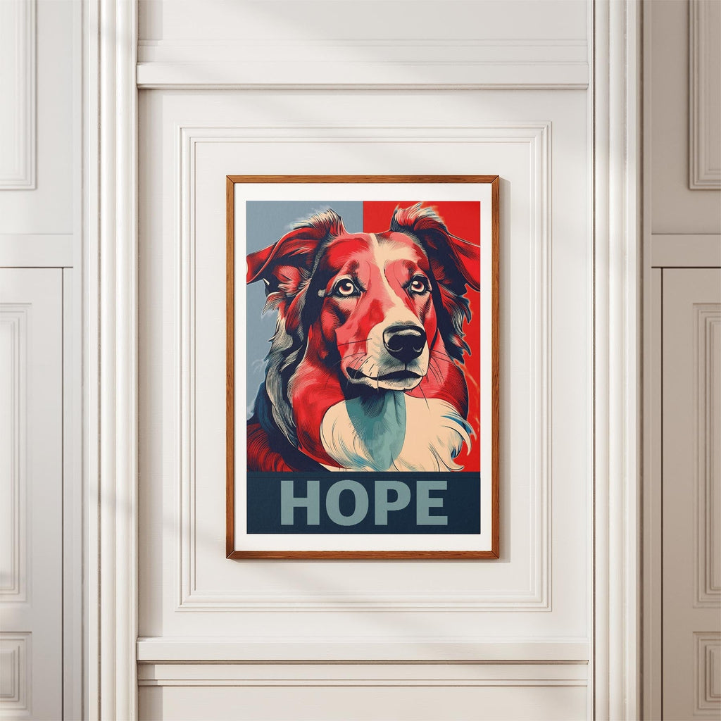 Rough Smooth Collie HOPE Series Inspired by the Obama Poster image 3
