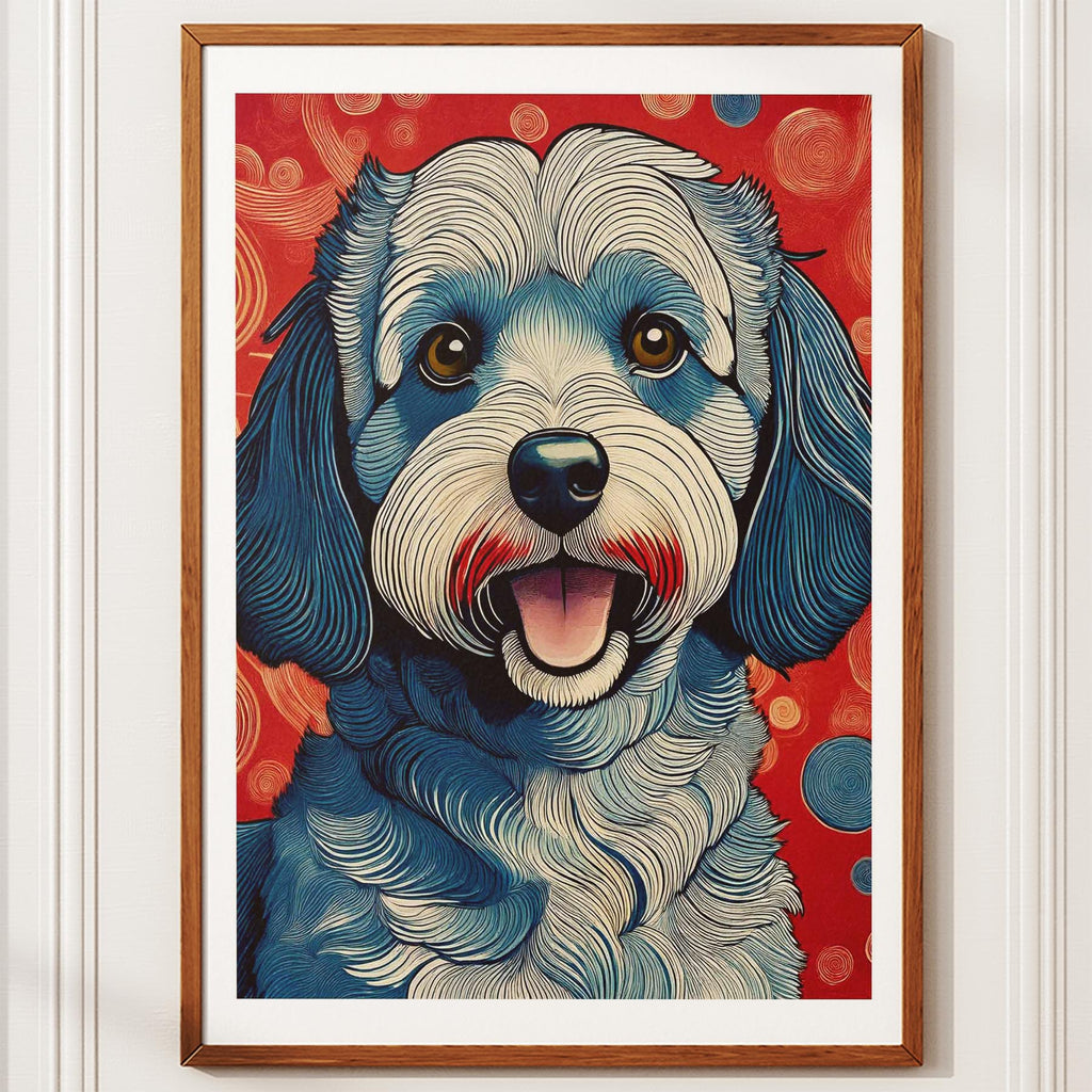 Groodle Hokusai Japanese Inspired Dog Series image 10