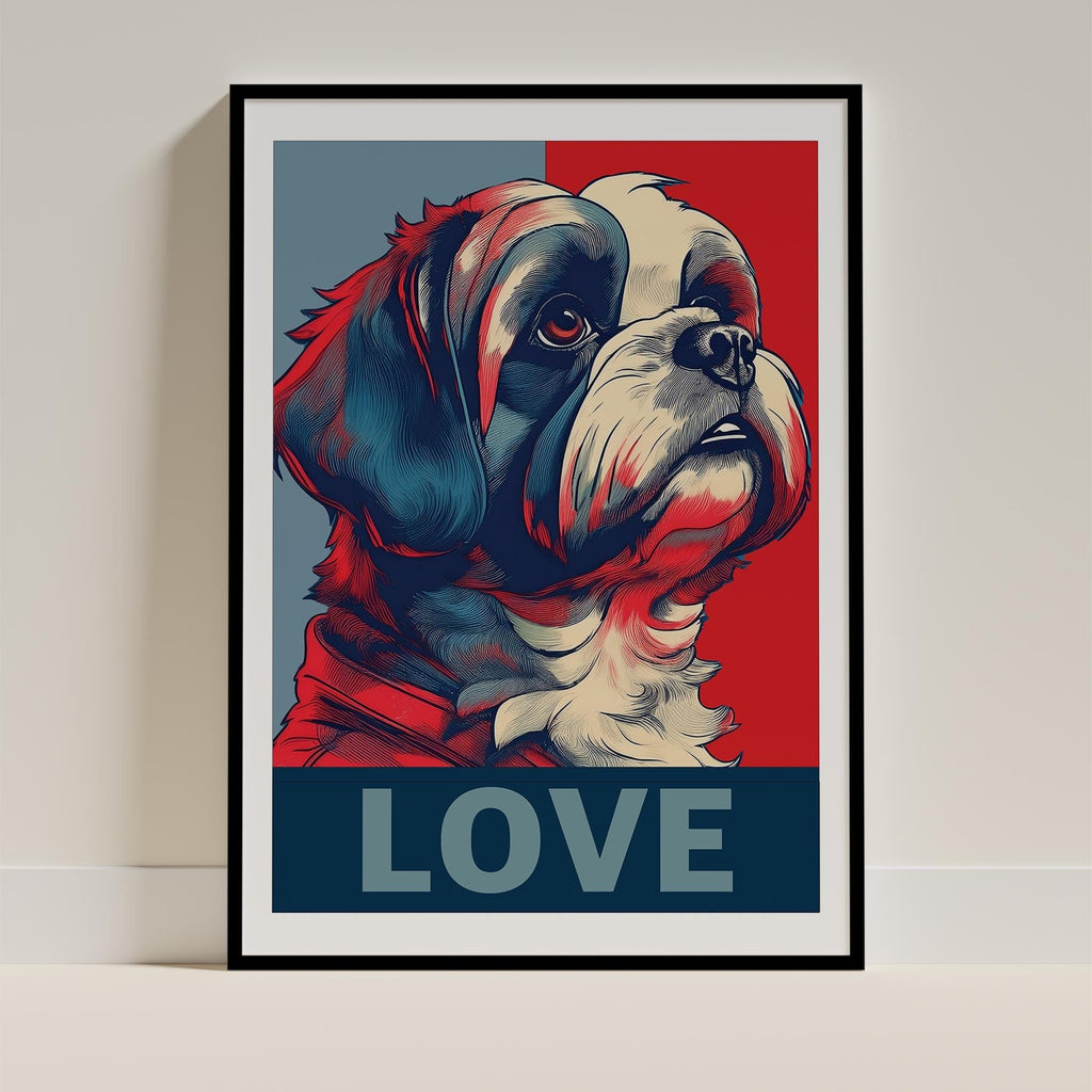 Shih Tzu LOVE Series Inspired by the Obama Poster image 0
