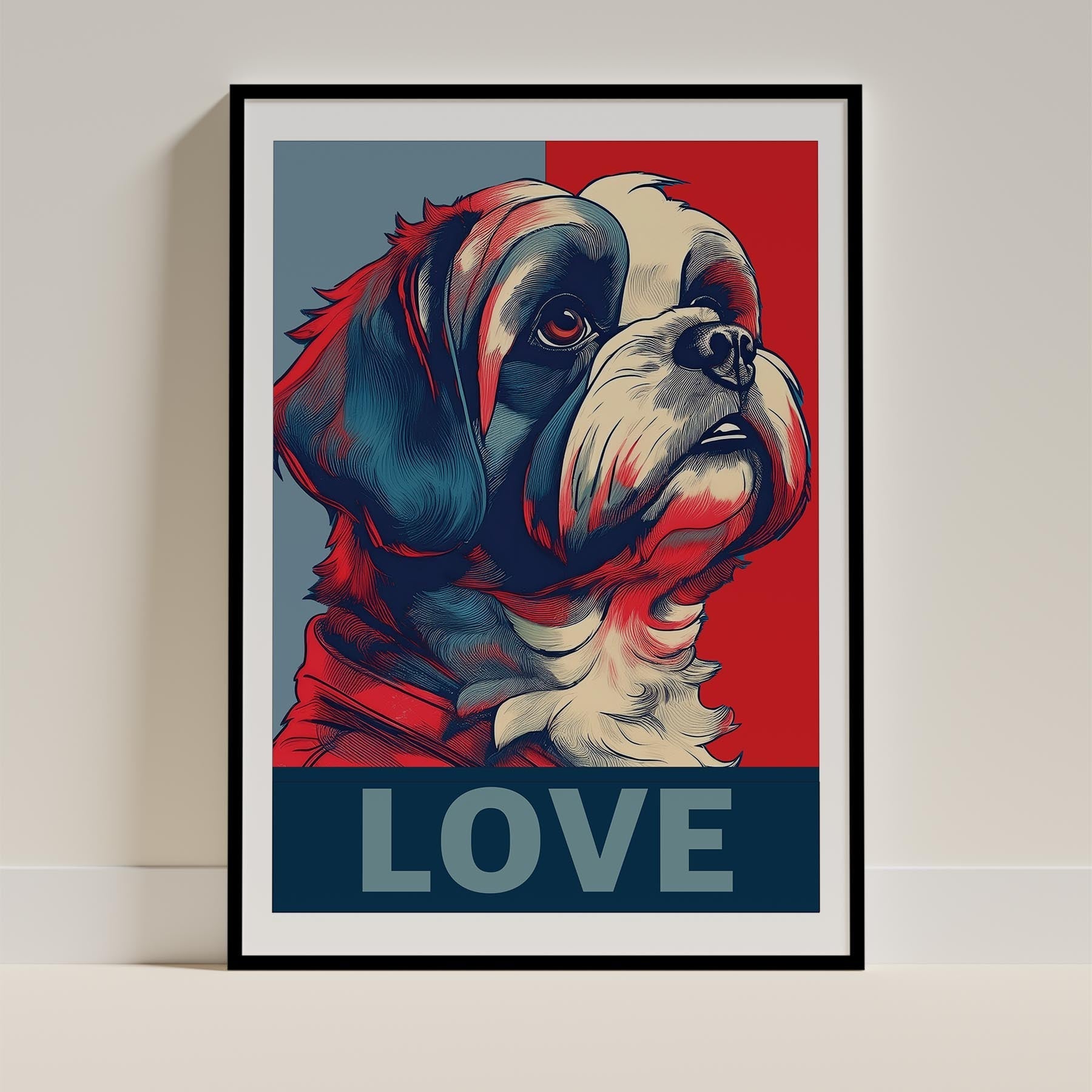 Shih Tzu LOVE Series Inspired by the Obama Poster image 0