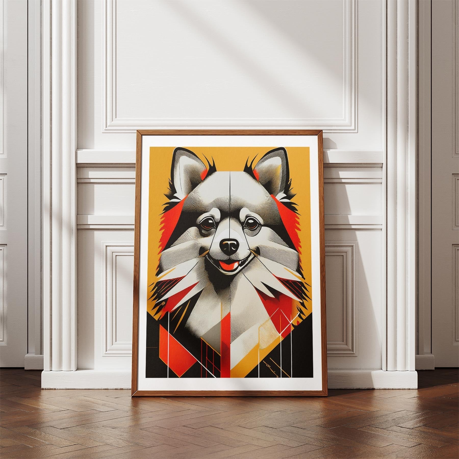 Pomeranian Geometric Orange Series image 4