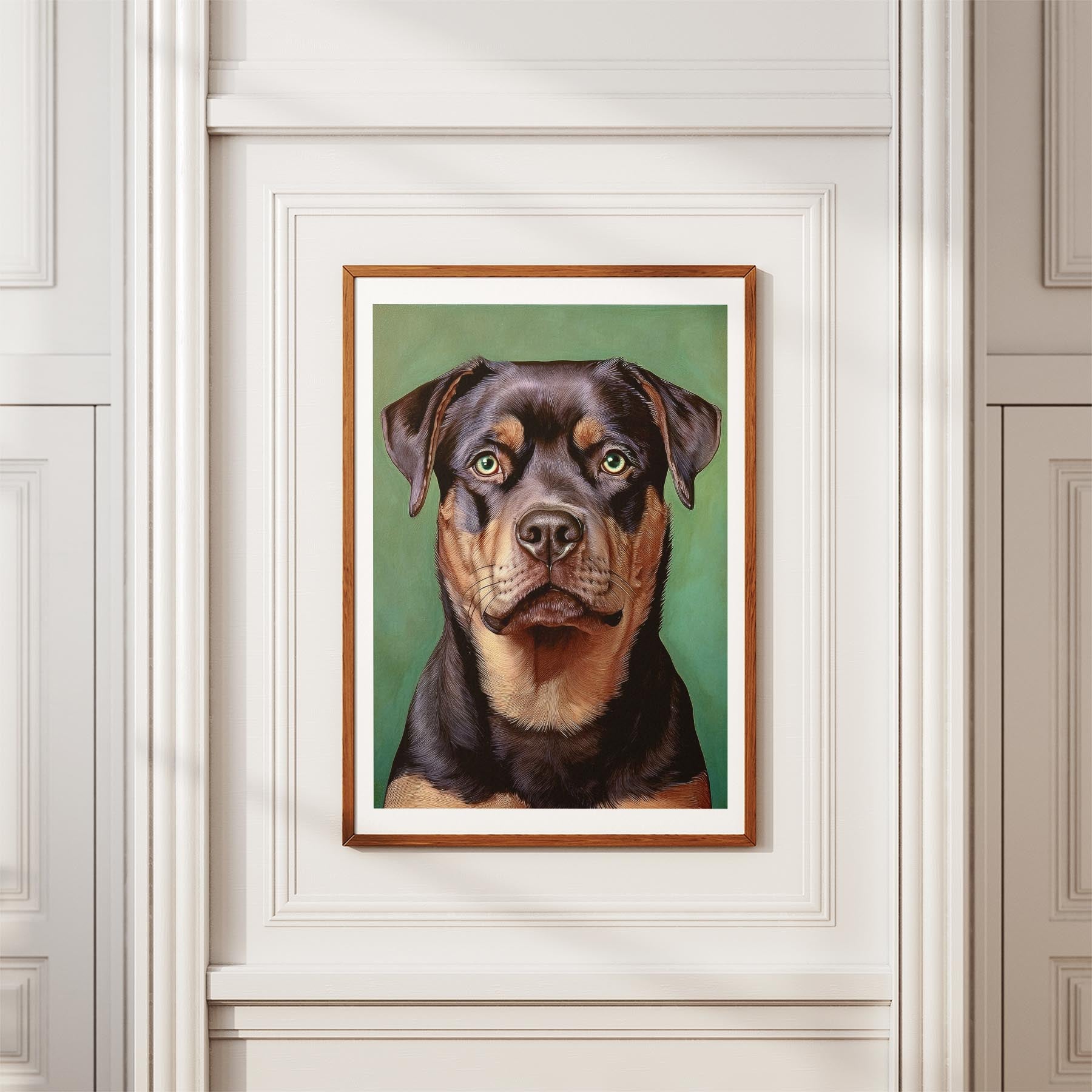 Rottweiler Green Painted Series image 3