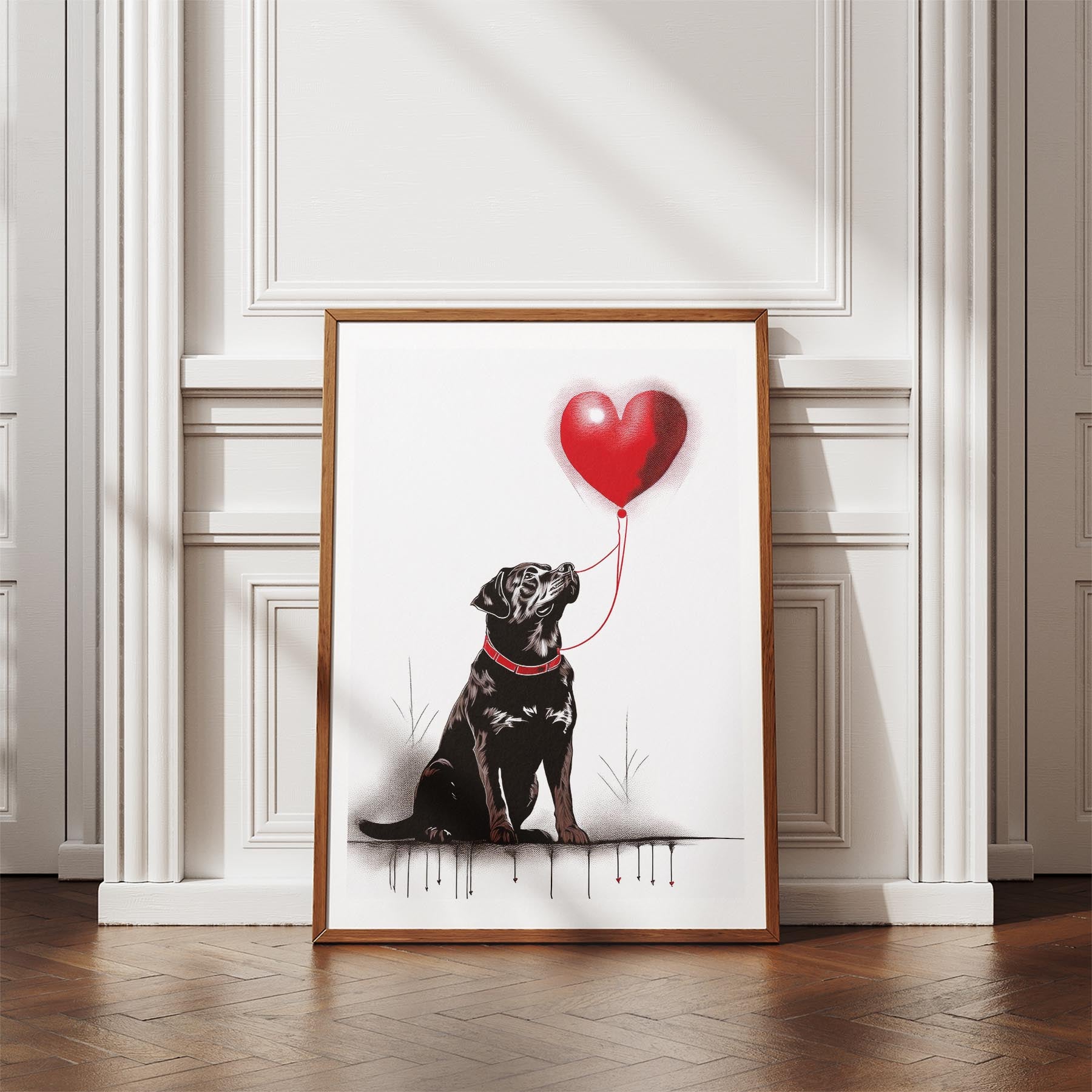 Rottweiler DOGSY Series inspired by the Art of Banksy image 4