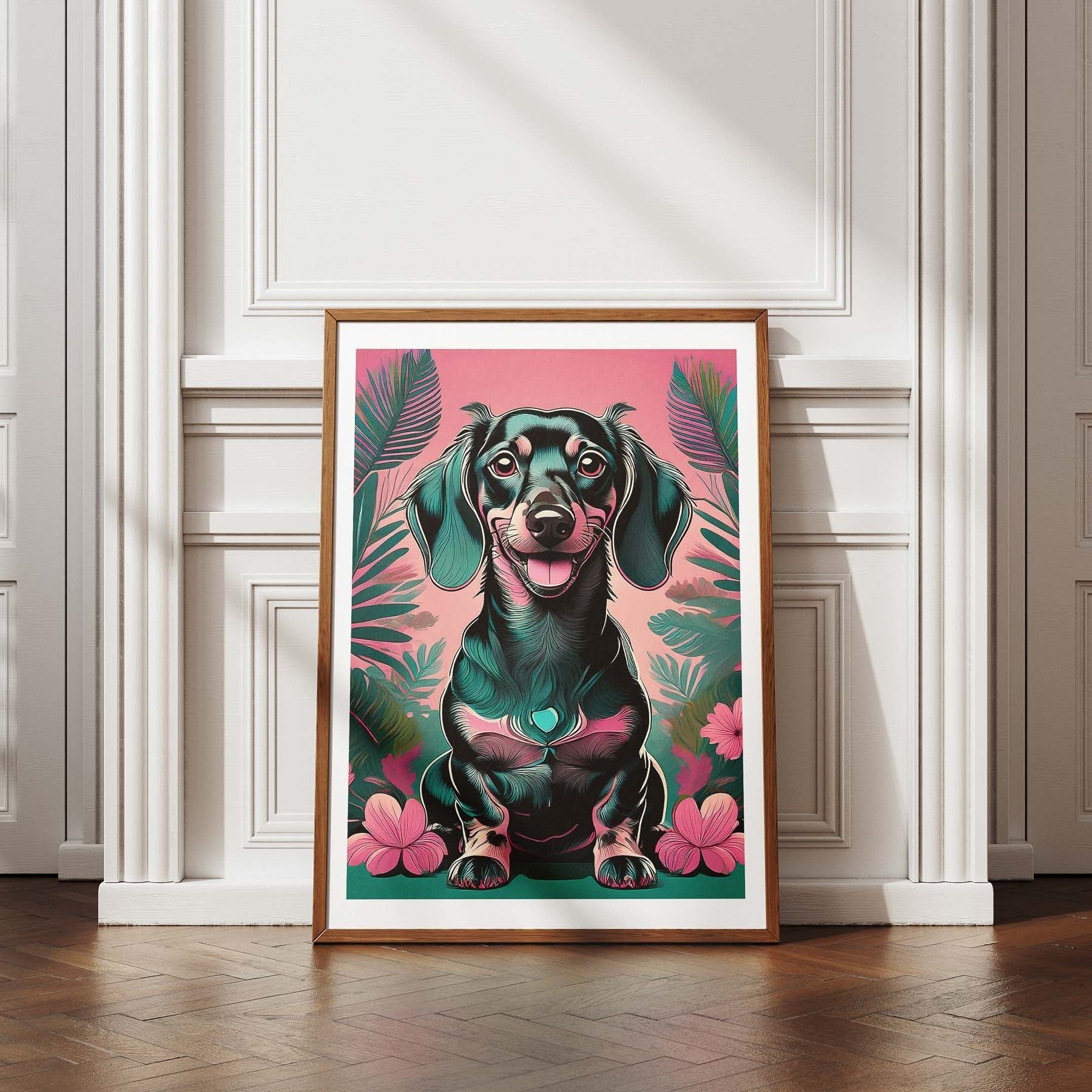 Dachshund 1 Flowery Dog image 4