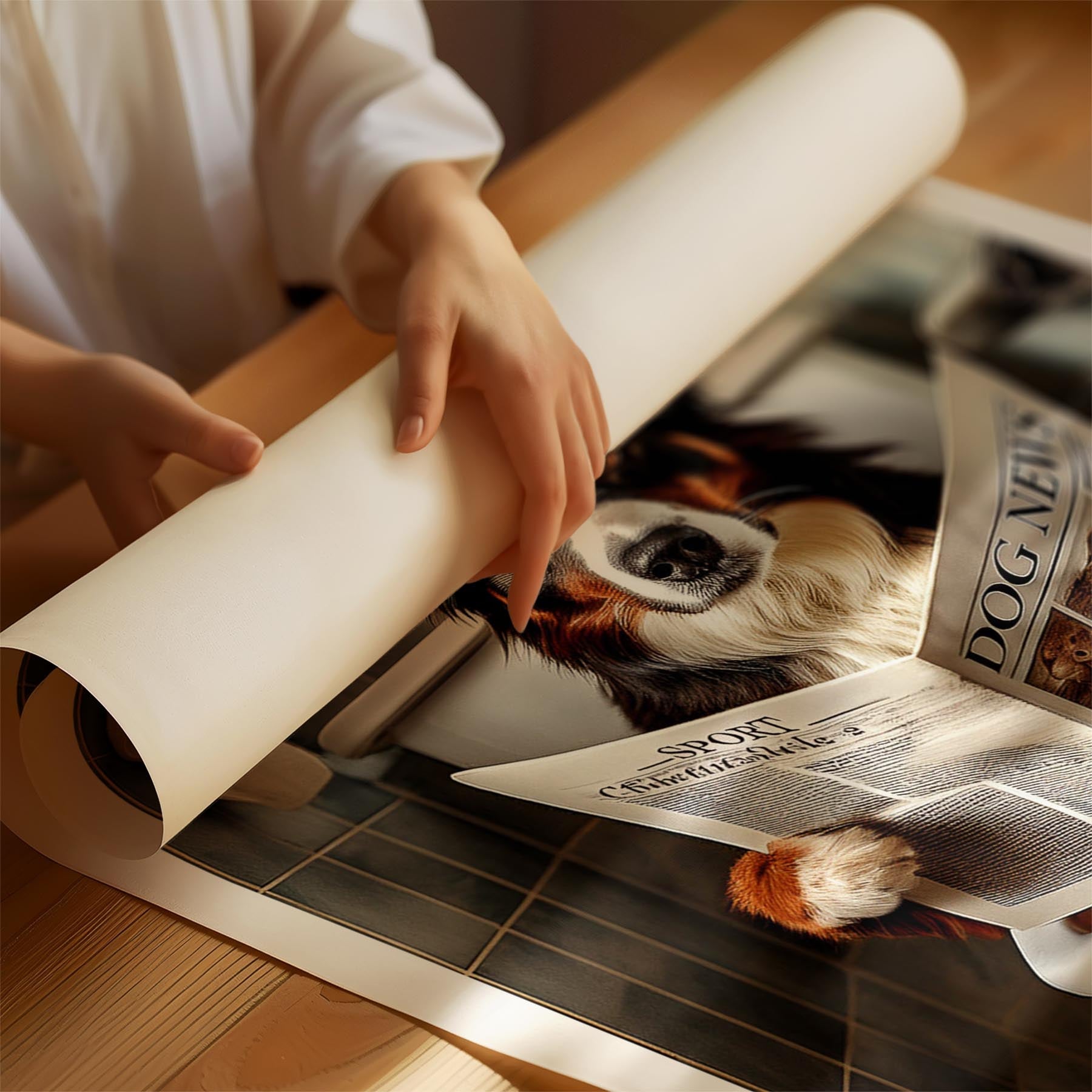 Border Collie Toilet Humour Dog Series image 1