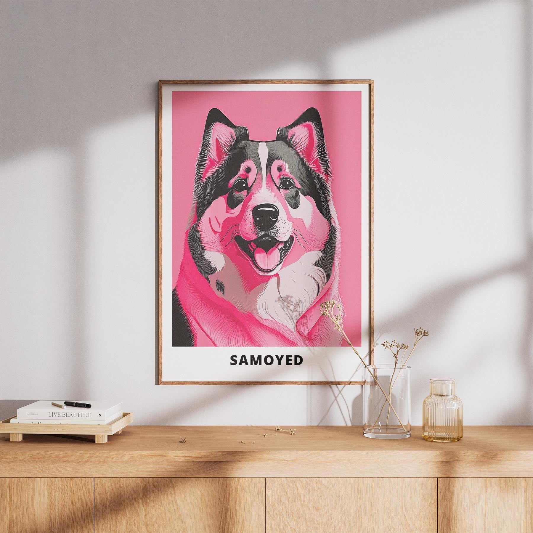Samoyed Pink and Black Dog Series 1 image 8