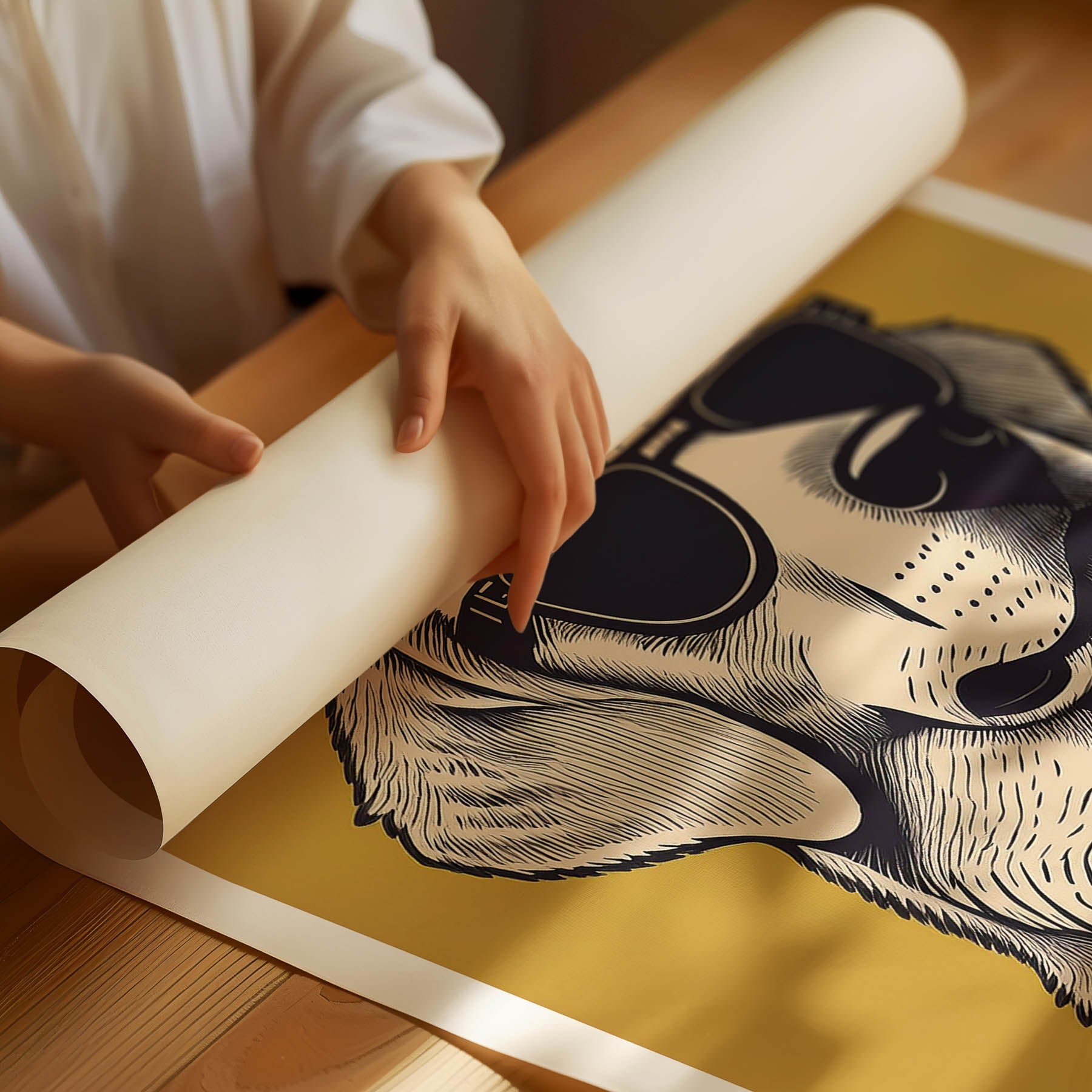 Golden Retriever Chillin Coffee Dog image 3