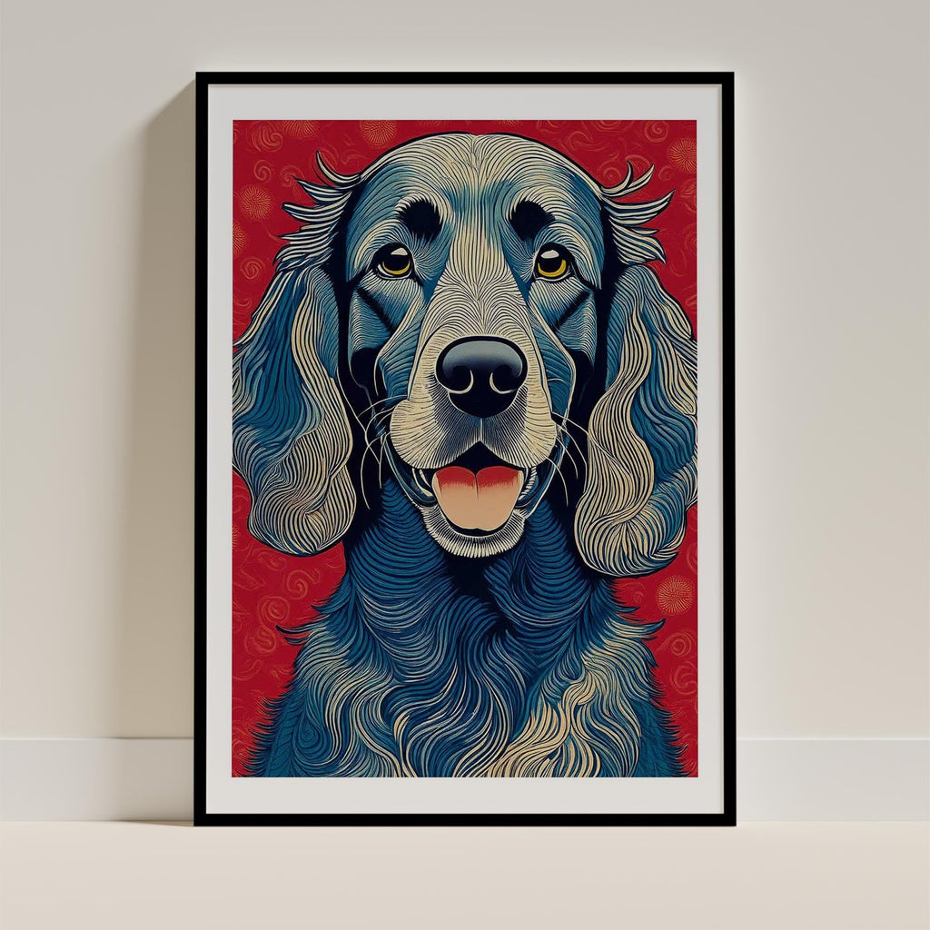Irish Setter Hokusai Japanese Inspired Dog Series image 0