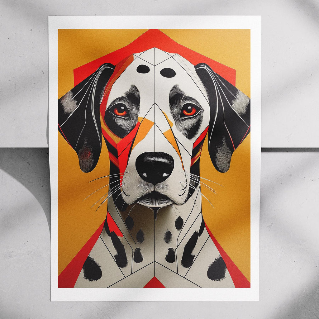 Dalmatian Geometric Orange Series image 7