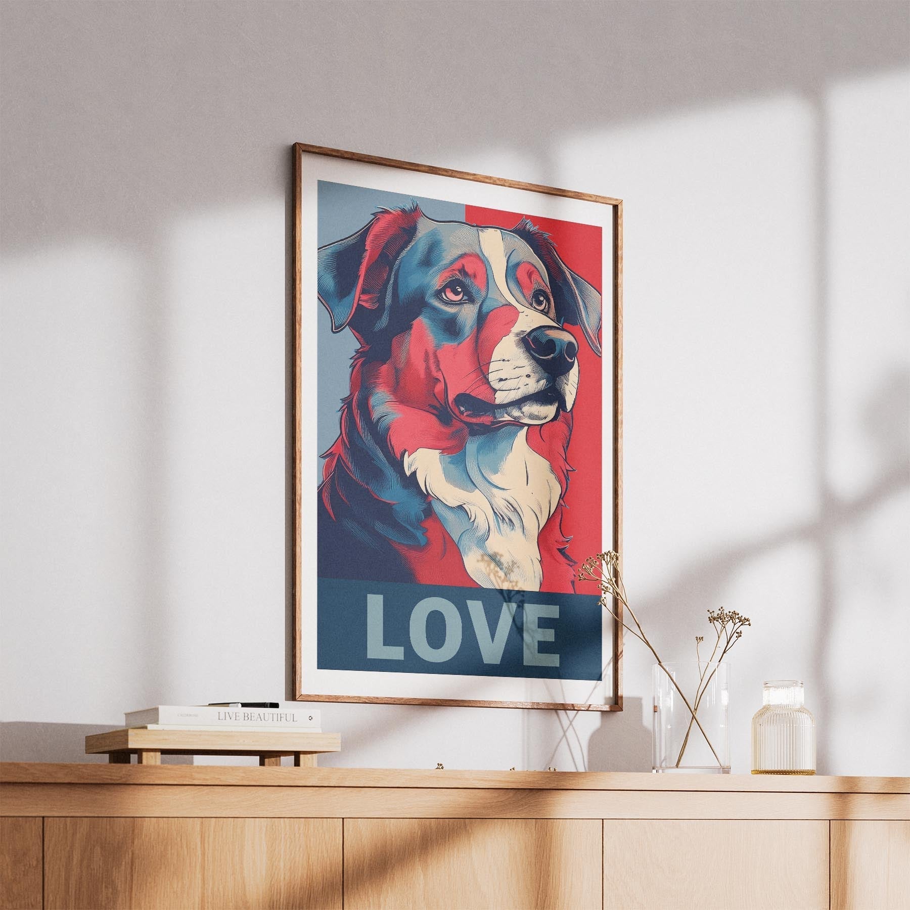 Australian Shepherd LOVE Series Inspired by the Obama Poster image 5