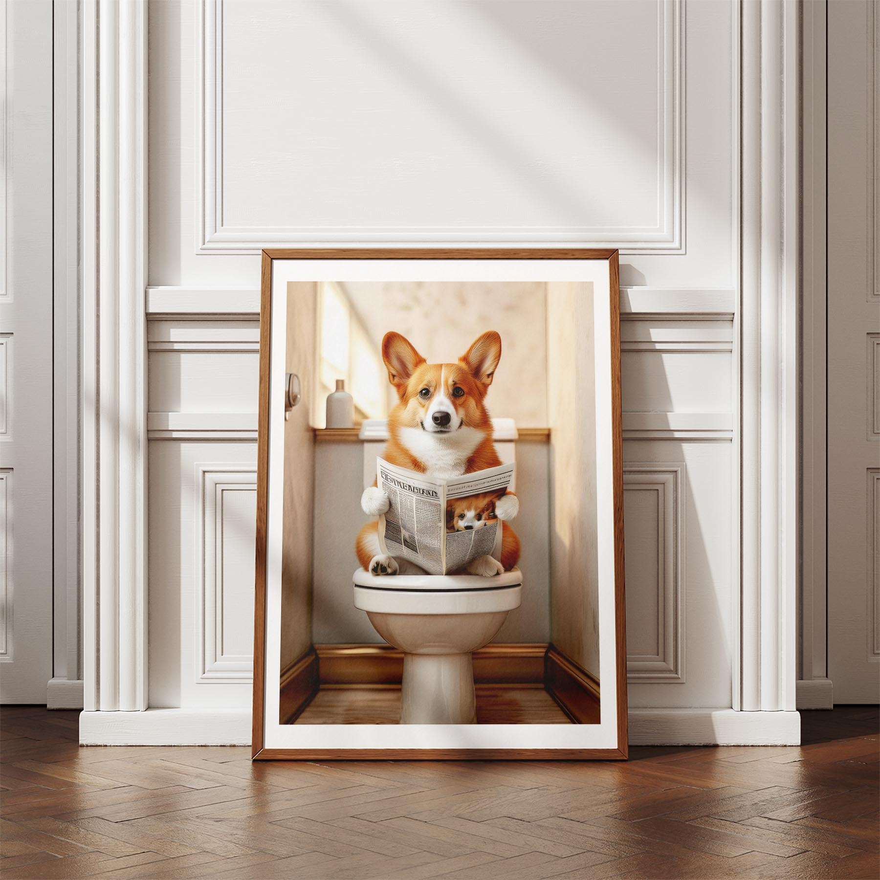 Corgi Toilet Humour Dog Series image 4