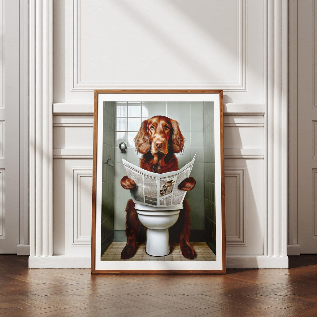 Irish Setter Toilet Humour Dog Series image 4
