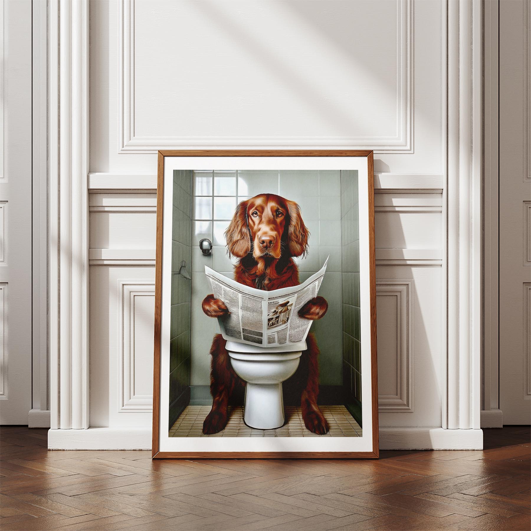 Irish Setter Toilet Humour Dog Series image 4
