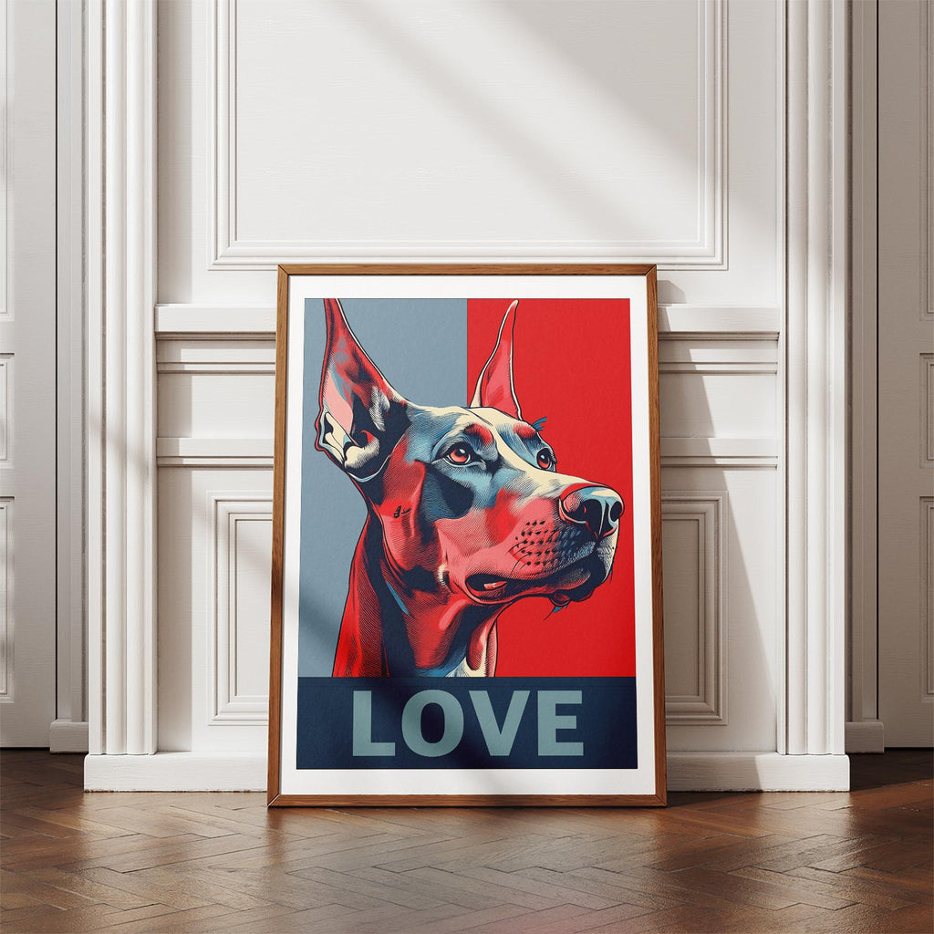 Doberman LOVE Series Inspired by the Obama Poster image 4
