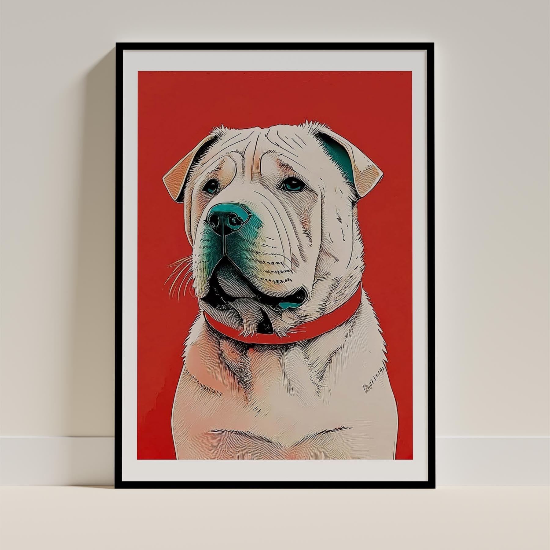 Shar Pei Red Dog Series image 0