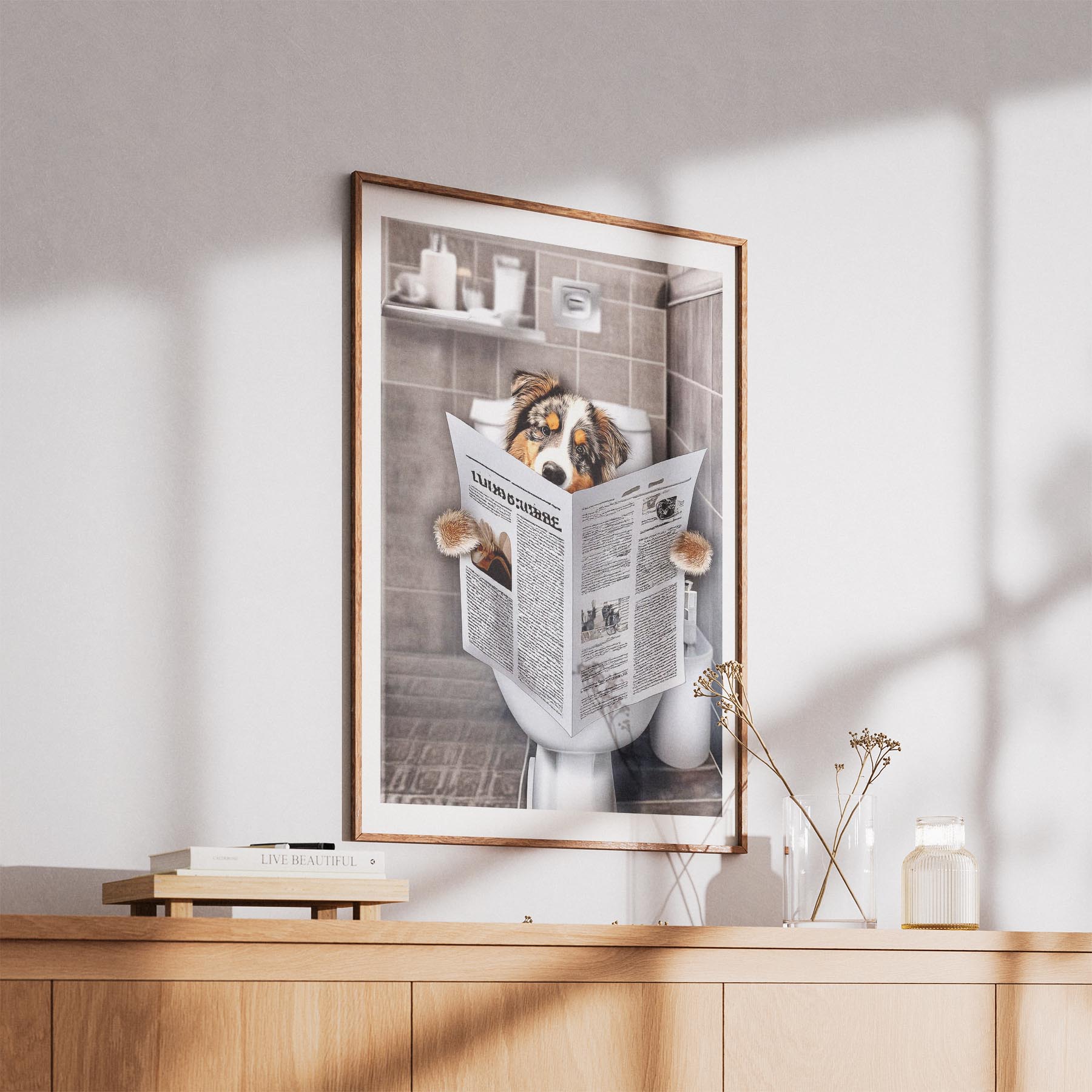 Australian Shepherd Toilet Humour Dog Series 4 image 5