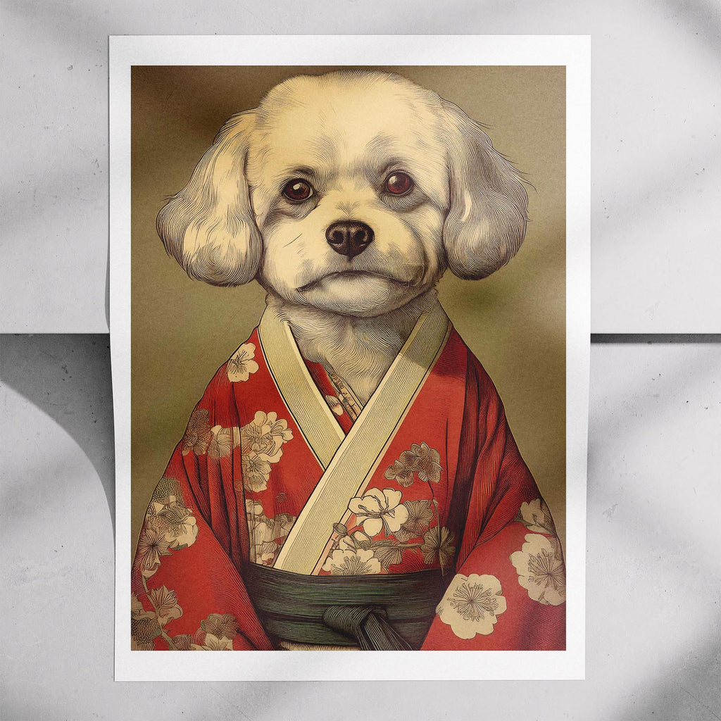 Bichon Frise Japanse Kimono Dog Series image 7