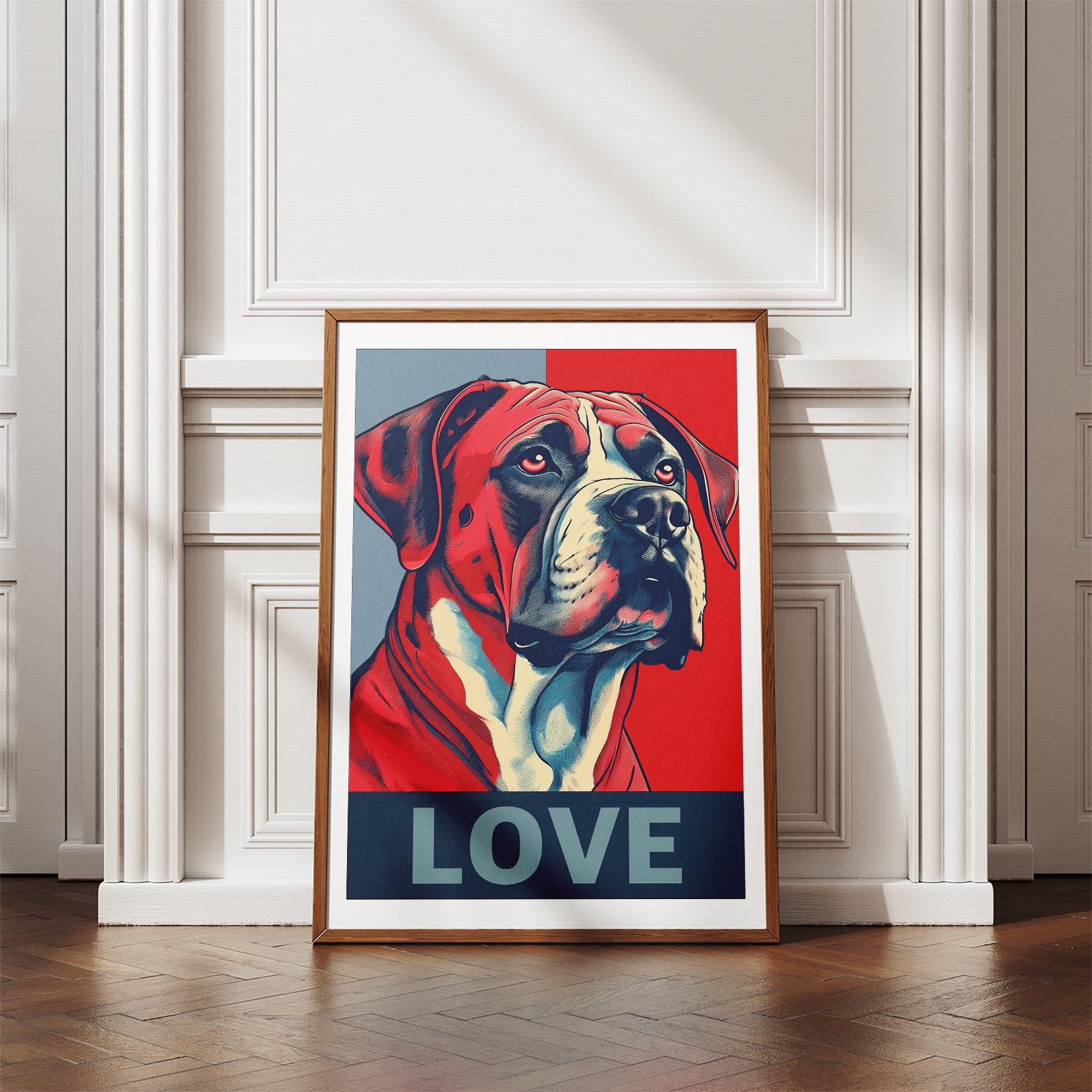 Dogue de Bordeaux LOVE Series Inspired by the Obama Poster image 4