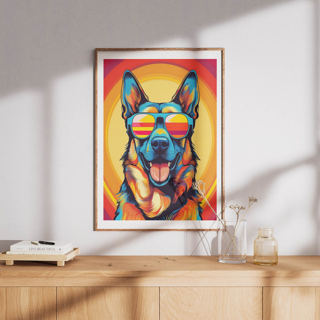 German Shepherd Dog In Colourful Sunnies 11 image 8