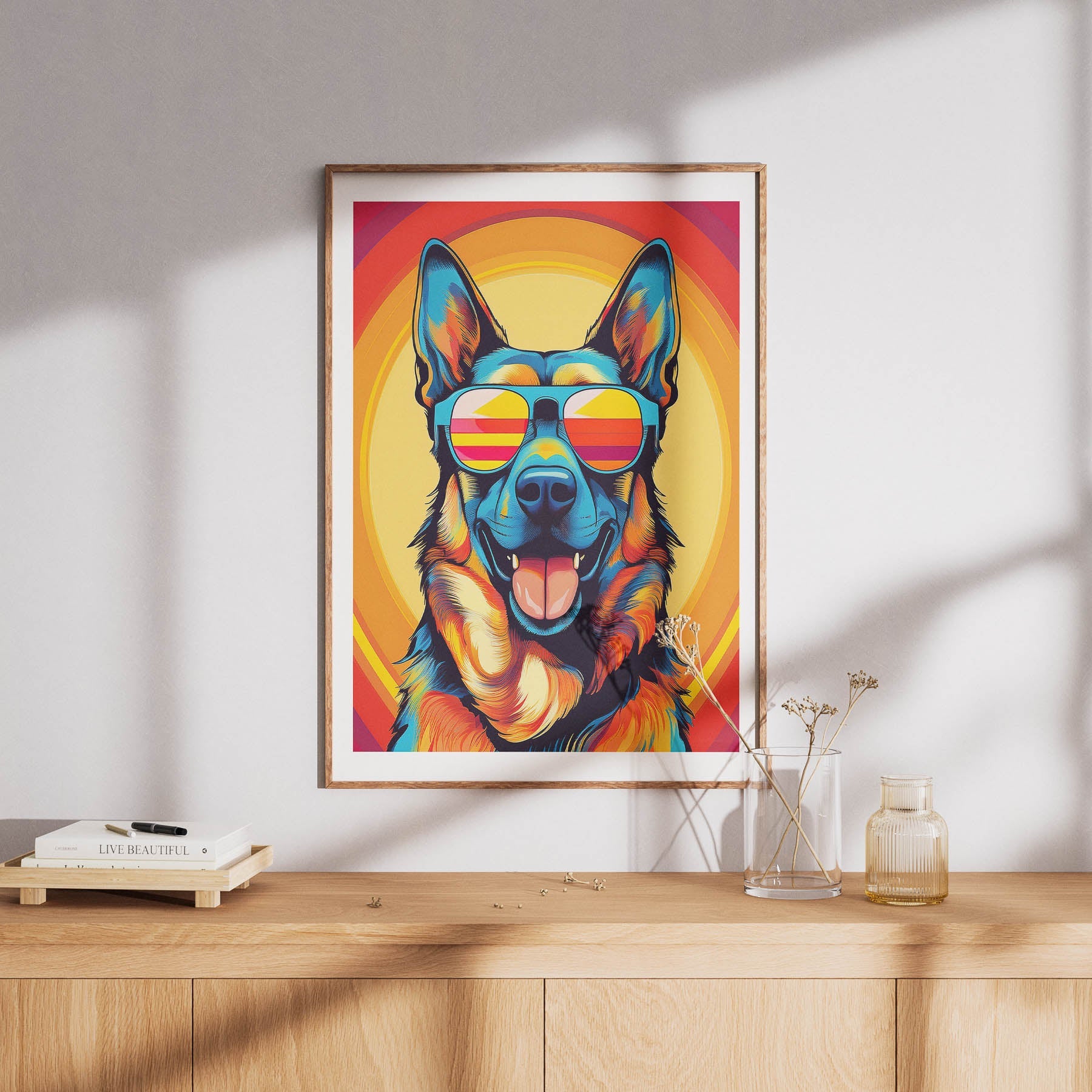 German Shepherd Dog In Colourful Sunnies 11 image 8