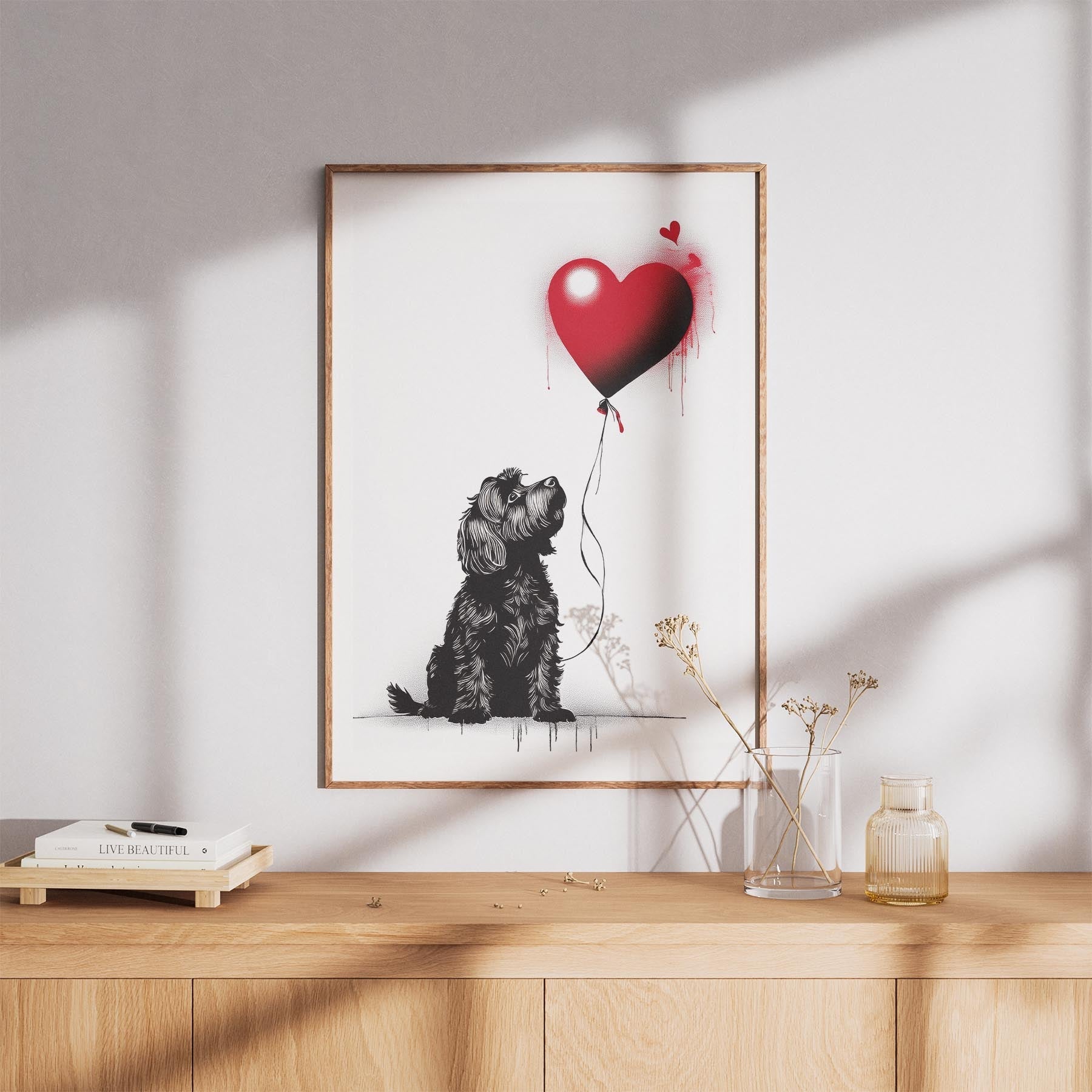 Australian Silky Terrier DOGSY Series inspired by the Art of Banksy image 8