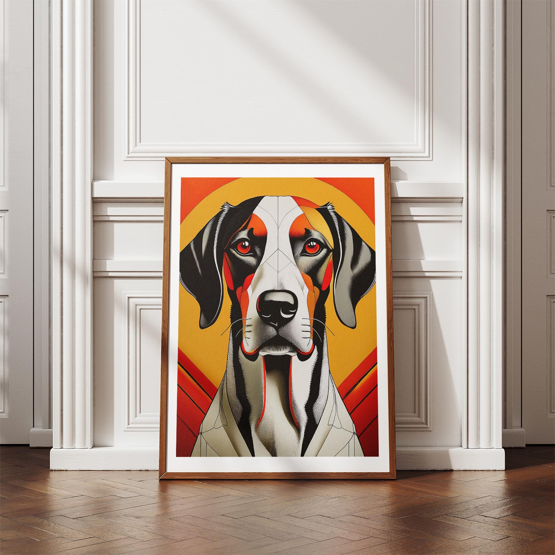 English Pointer Geometric Orange Series image 4
