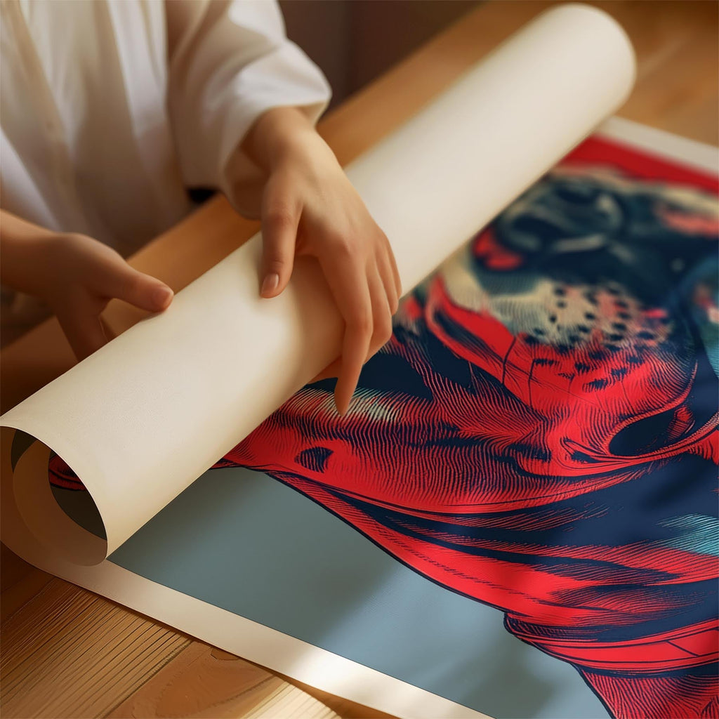 Staffordshire Bull Terrier HOPE Series Inspired by the Obama Poster image 1