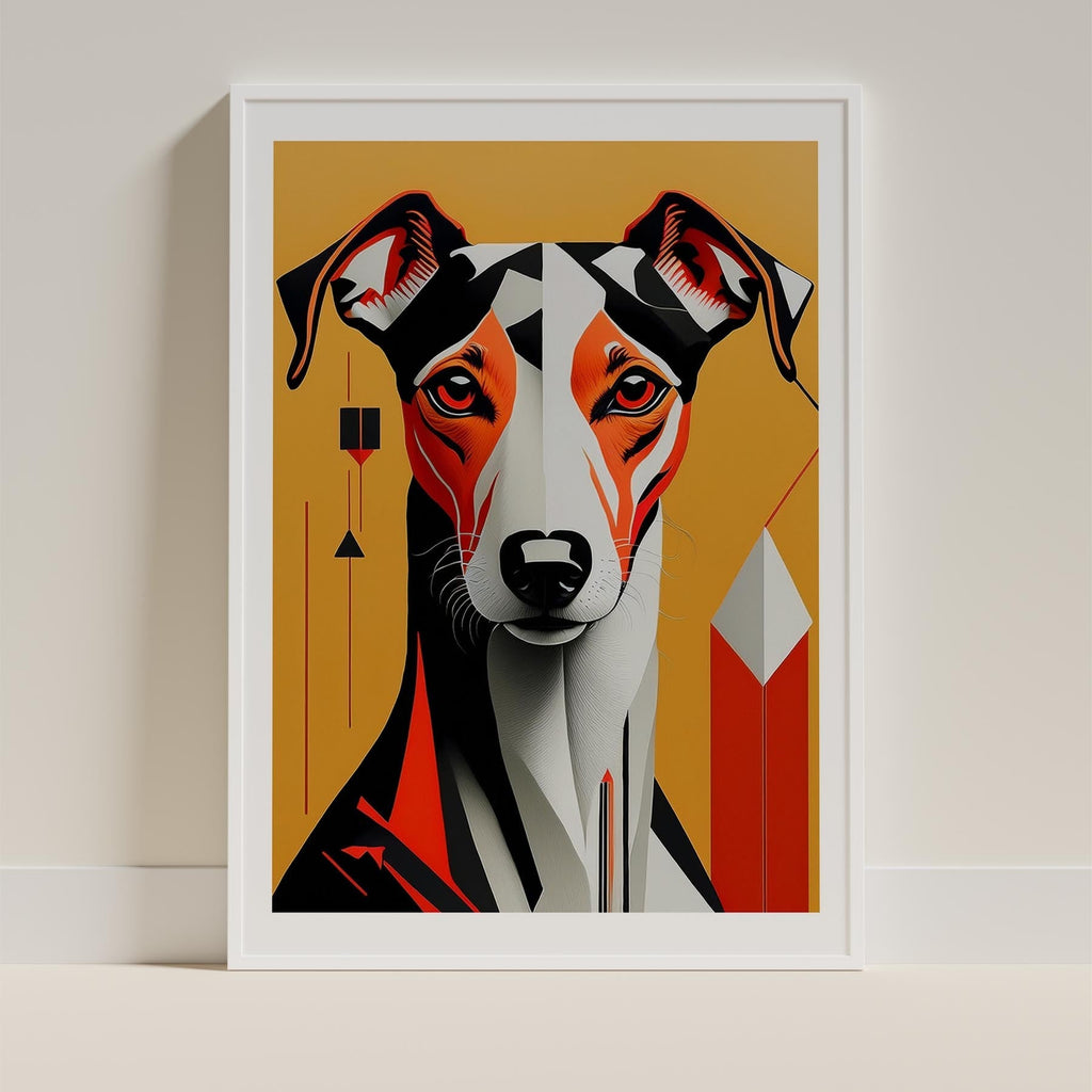 Greyhound Geometric Orange Series image 9