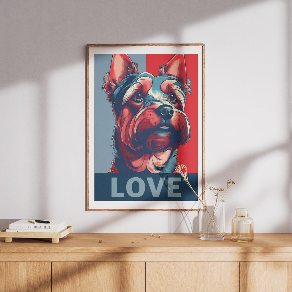 Yorkshire Terrier LOVE Series Inspired by the Obama Poster image 8