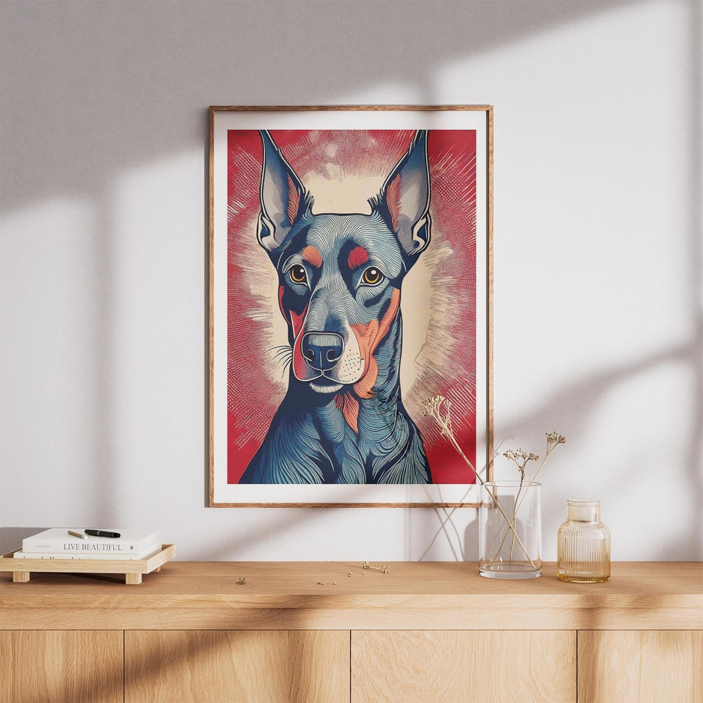 Doberman Hokusai Japanese Inspired Dog Series image 8