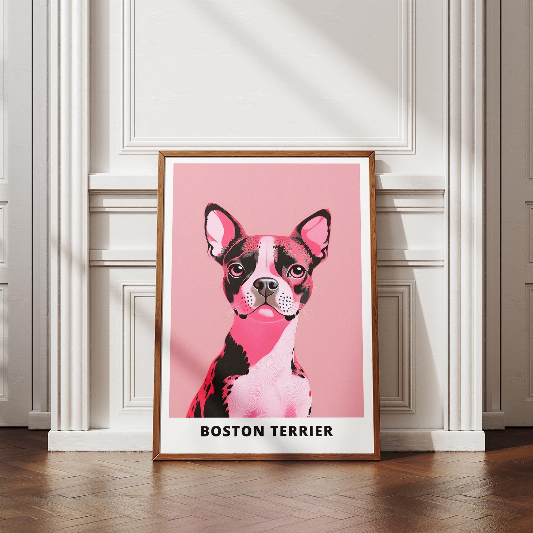 Boston Terrier Pink and Black Dog Series 1 image 4
