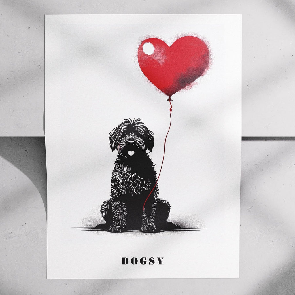 Smithfield Sheepdog DOGSY Series inspired by the Art of Banksy with text Dogsy image 7