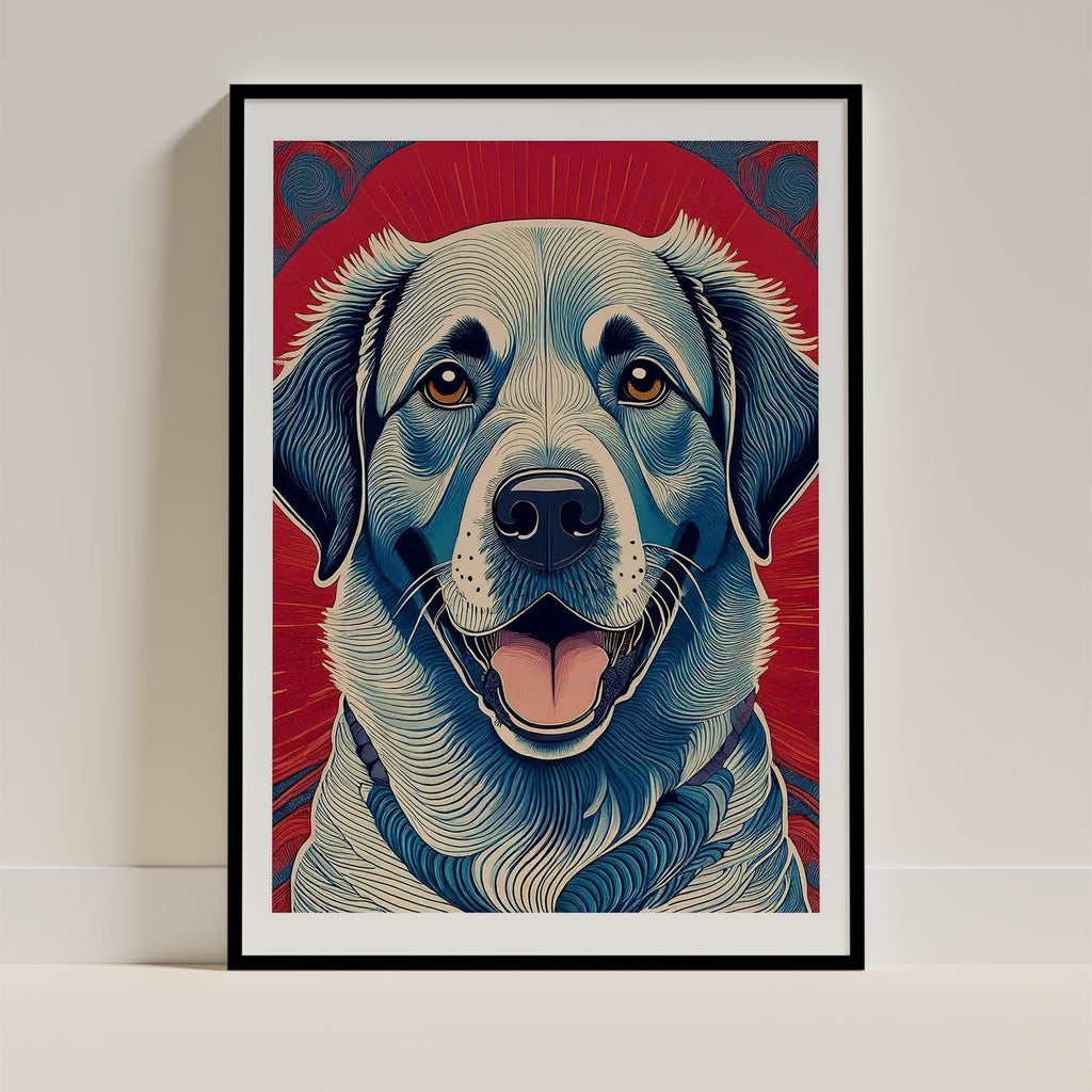 Labrador Retriever Hokusai Japanese Inspired Dog Series 1 image 0