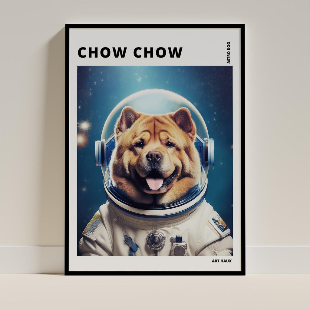Chow Chow Astronaut Dog Series with Text Astro Dog image 11