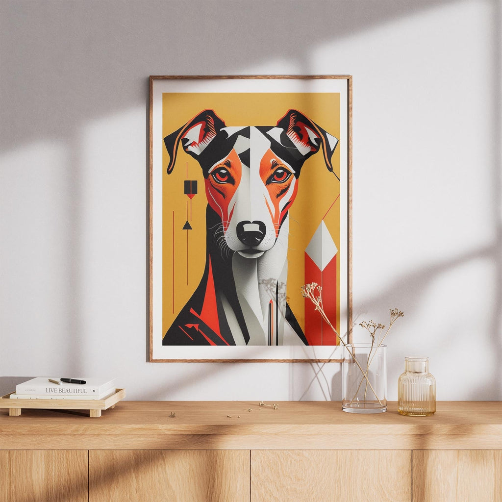 Greyhound Geometric Orange Series image 8