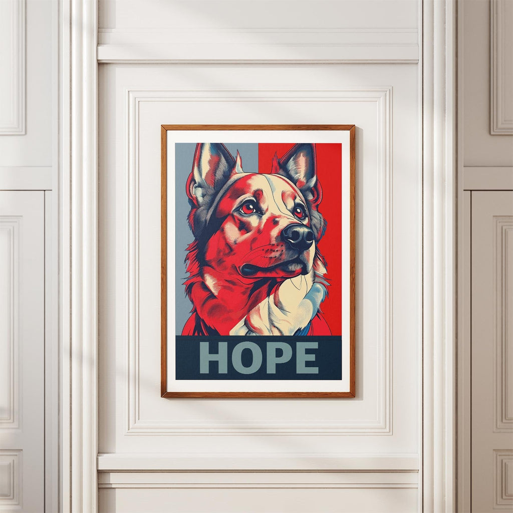 German Spitz HOPE Series Inspired by the Obama Poster image 3