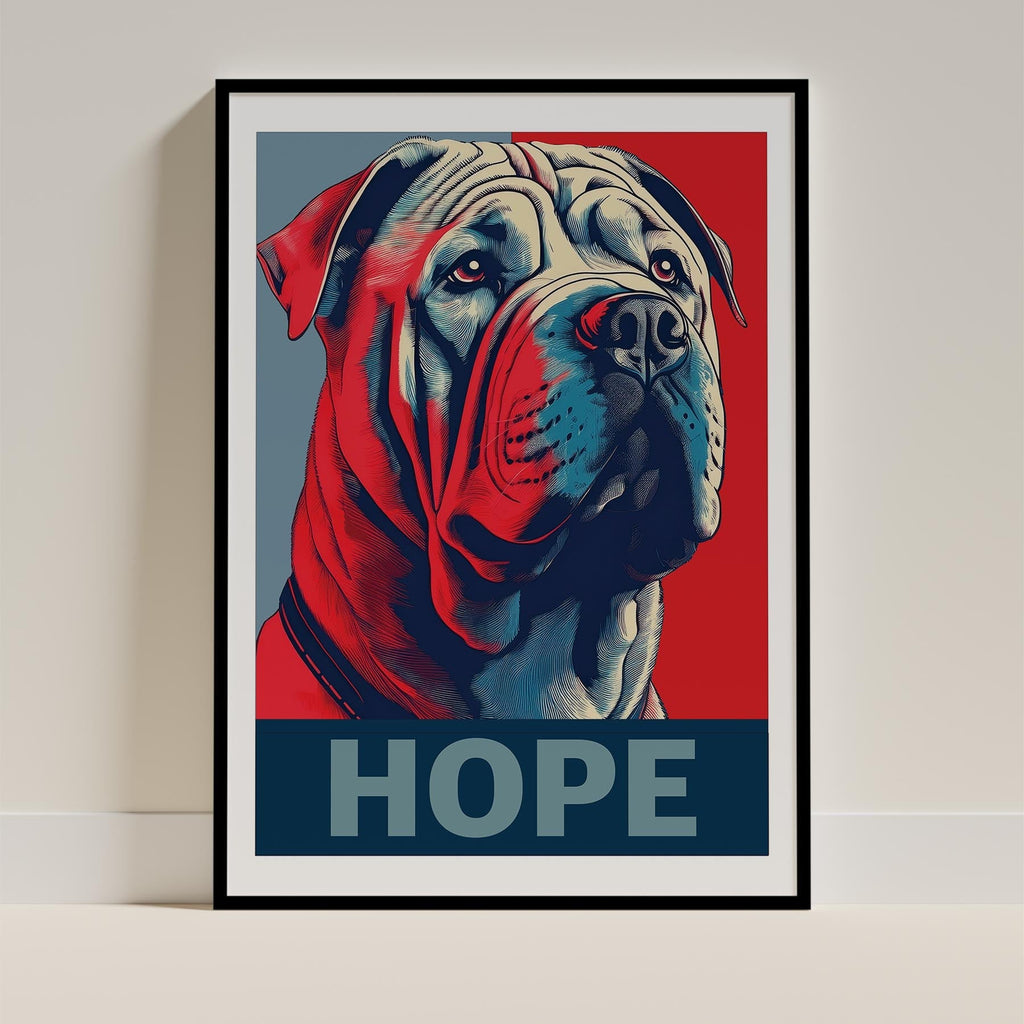 Shar Pei HOPE Series Inspired by the Obama Poster image 0