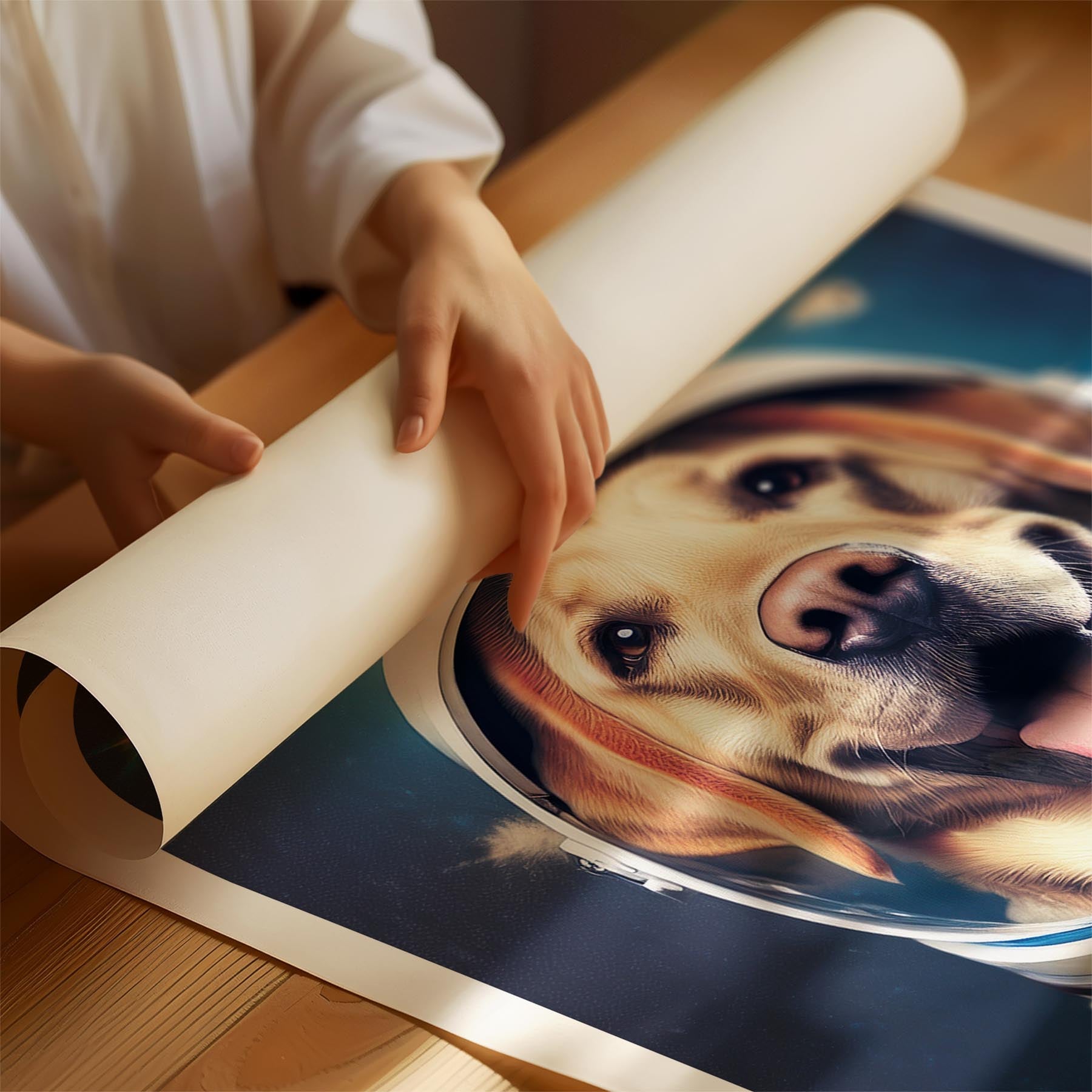 Labrador Retriever Astronaut Dog Series image 1