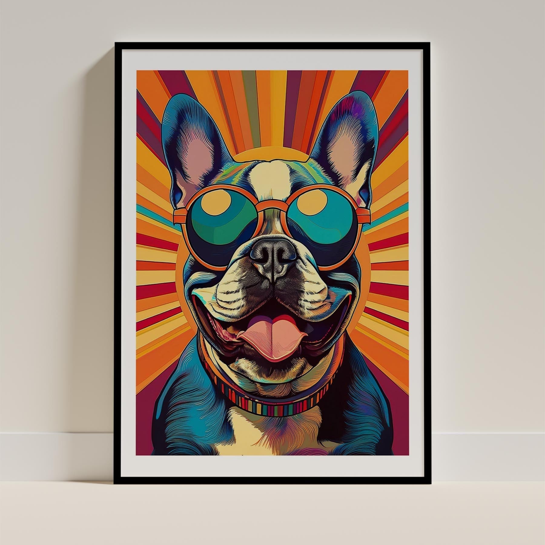 French Bull Dog In Colourful Sunnies 8 image 12