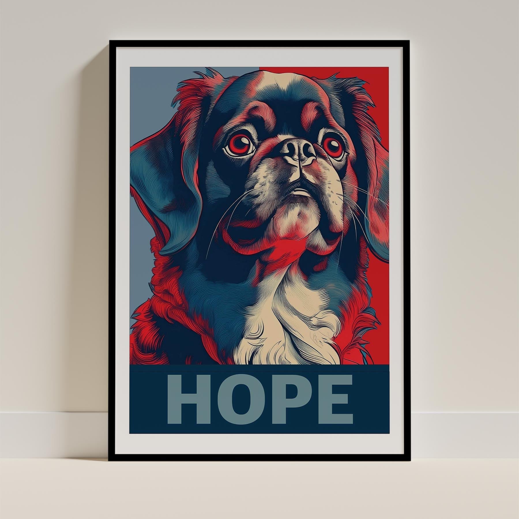 Pekingese HOPE Series Inspired by the Obama Poster image 11