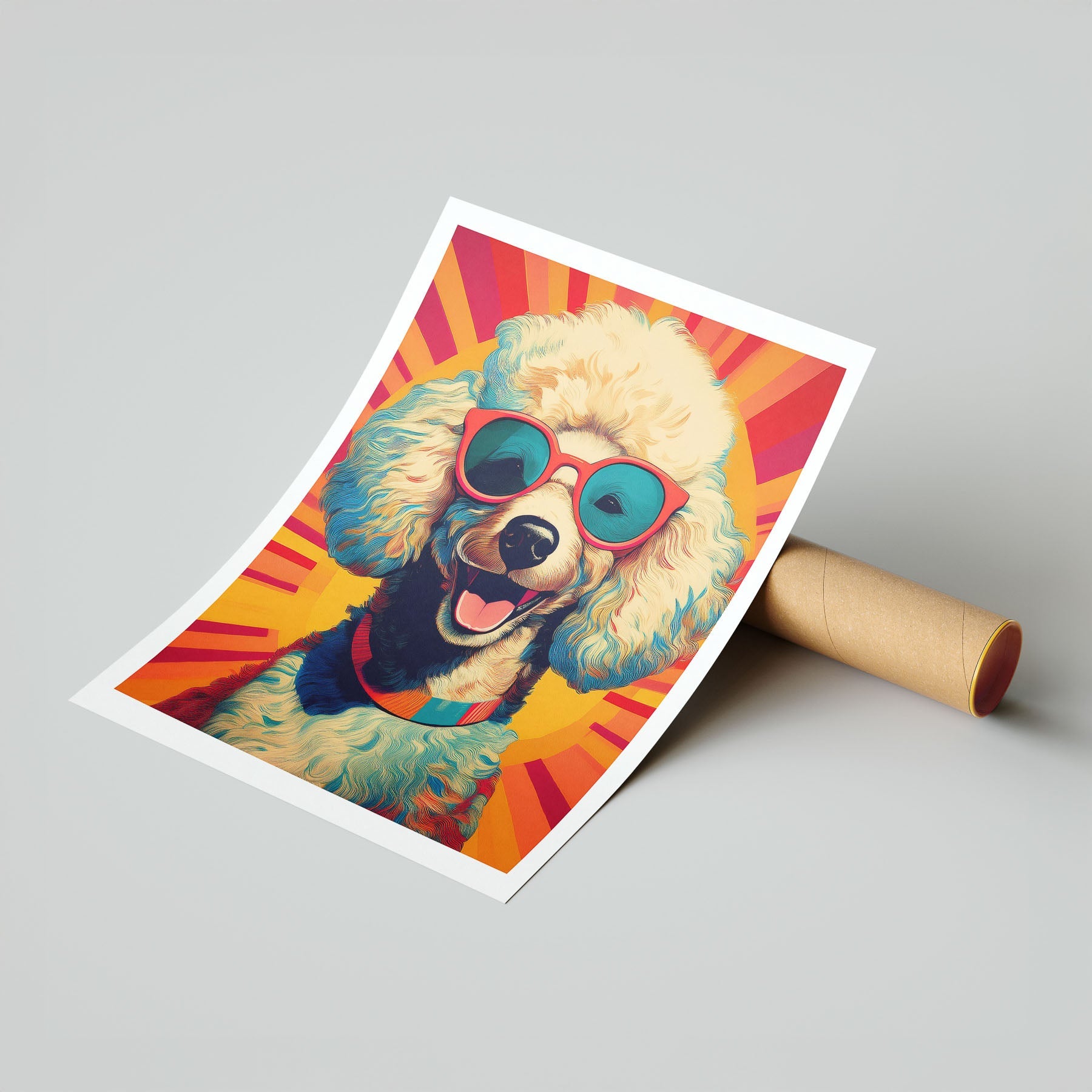 Poodle In Colourful Sunnies 1 image 7