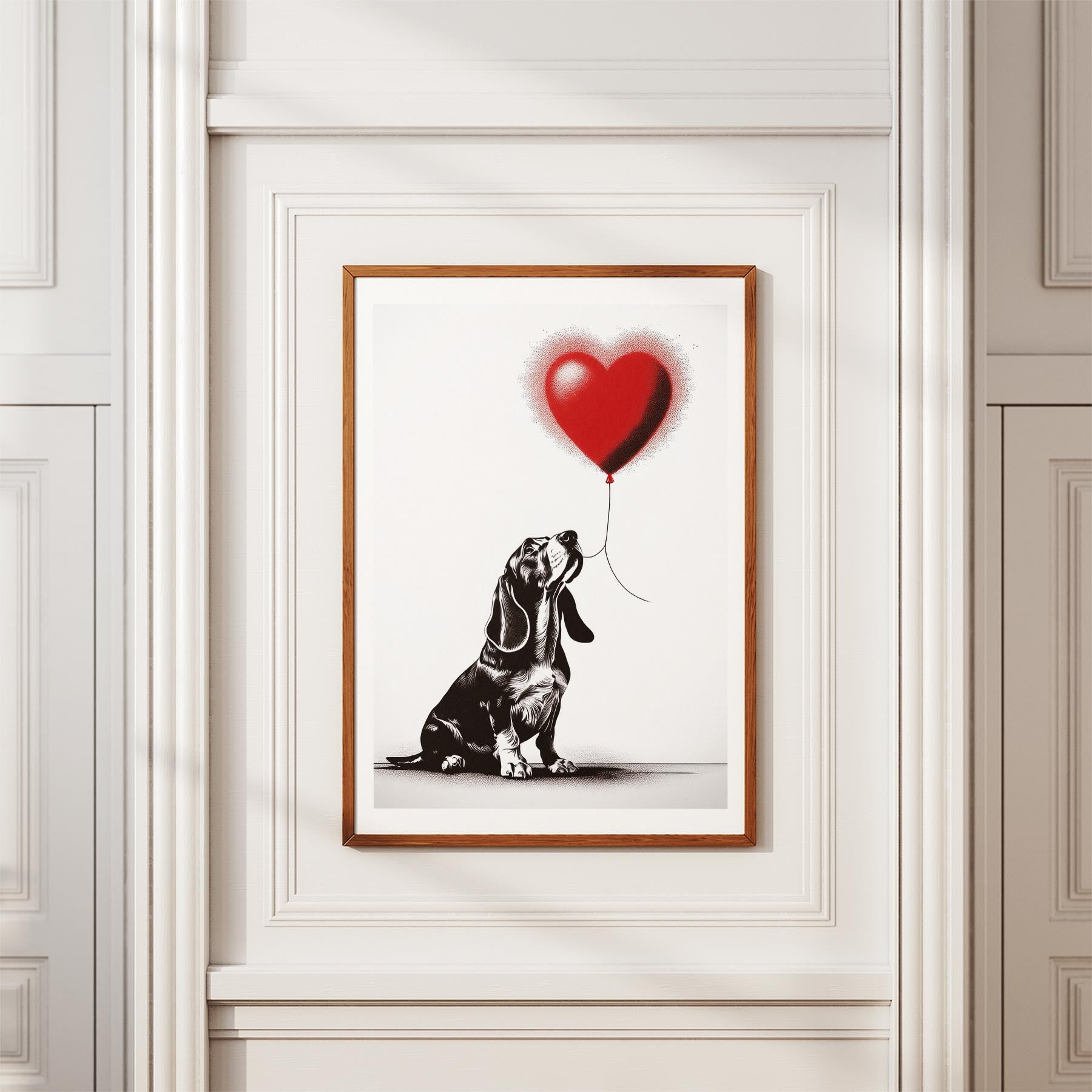 Basset Hound DOGSY Series inspired by the Art of Banksy image 3