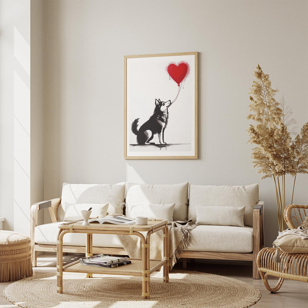 Alaskan Malamute DOGSY Series inspired by the Art of Banksy image 2