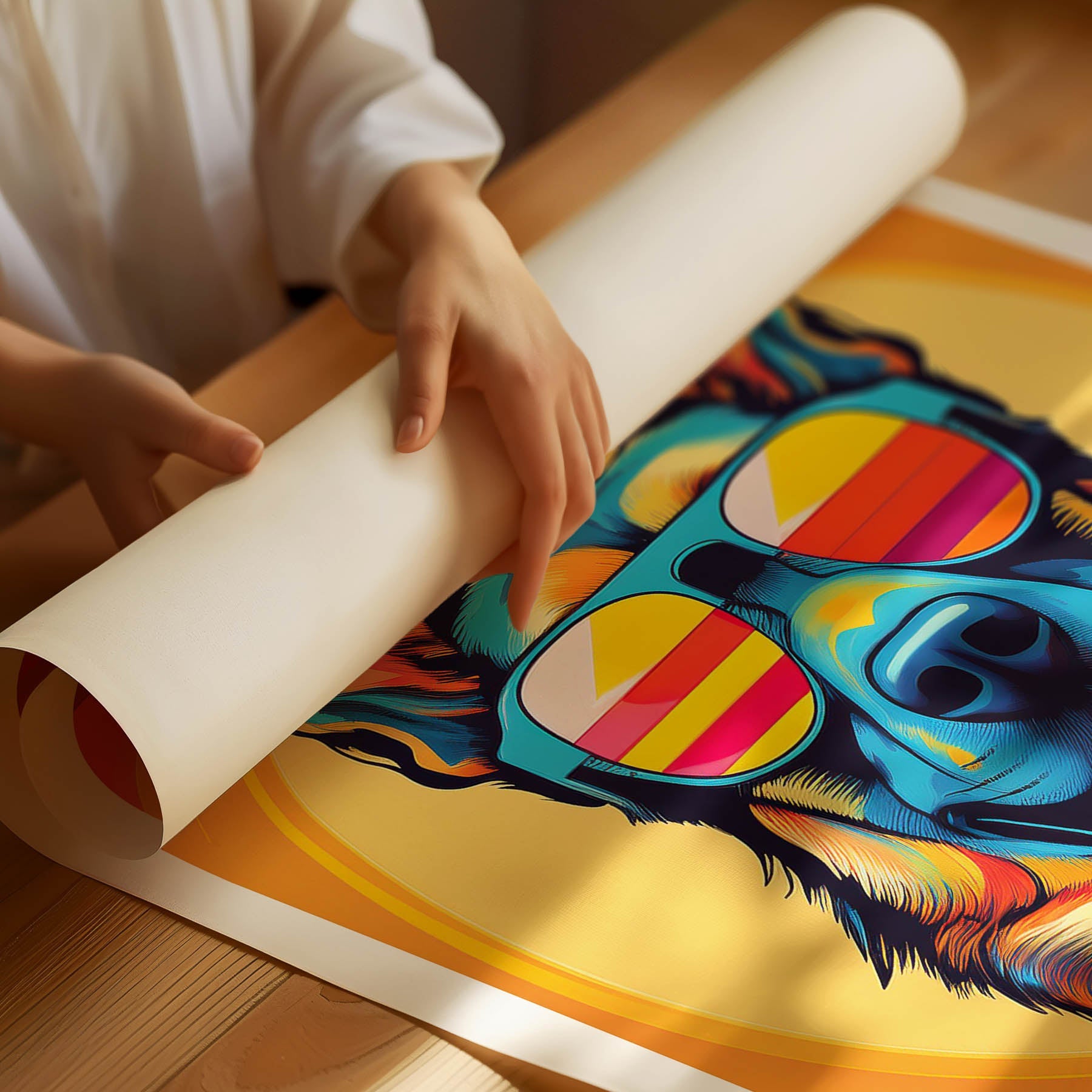 German Shepherd Dog In Colourful Sunnies 11 image 3