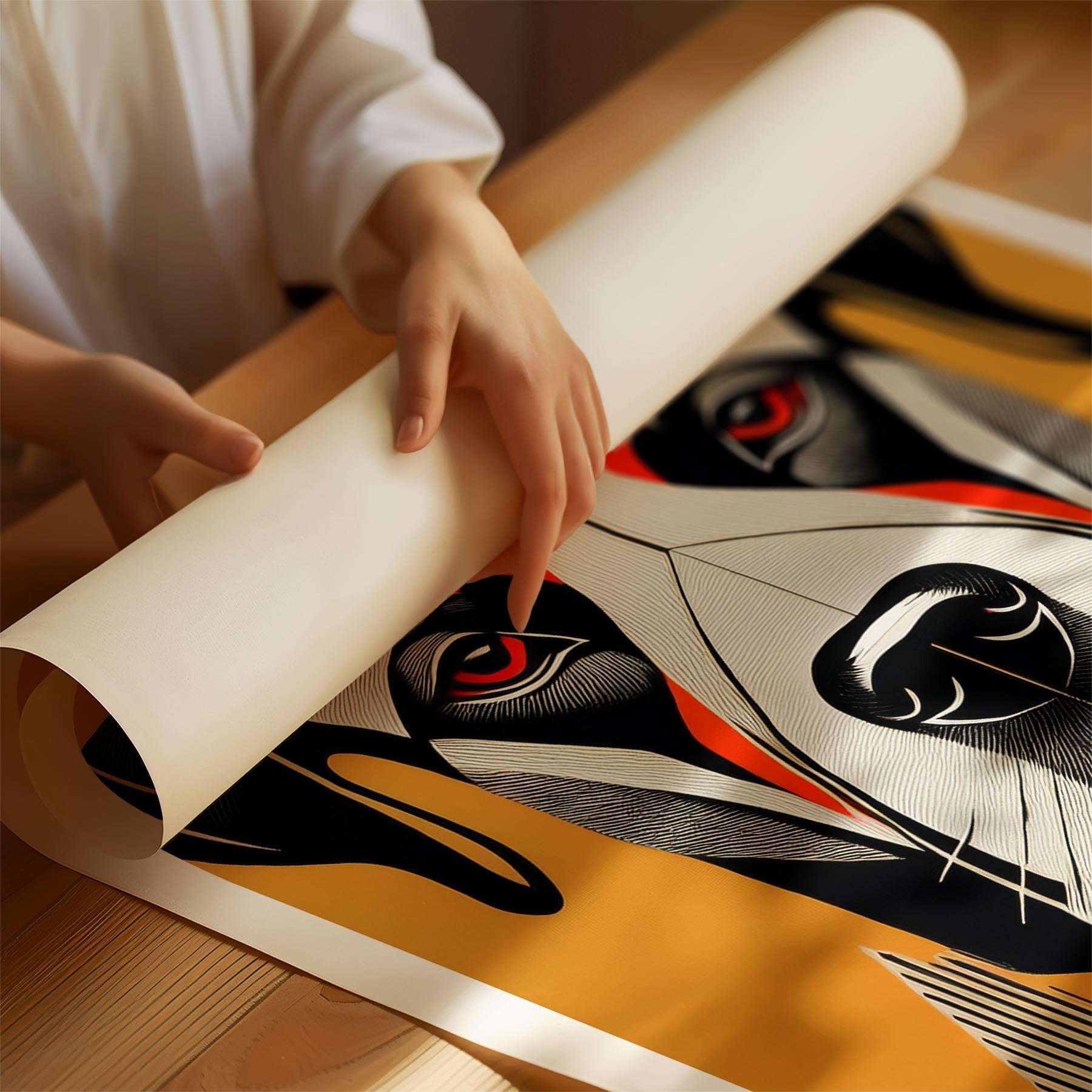 Mastiff Geometric Orange Series image 1